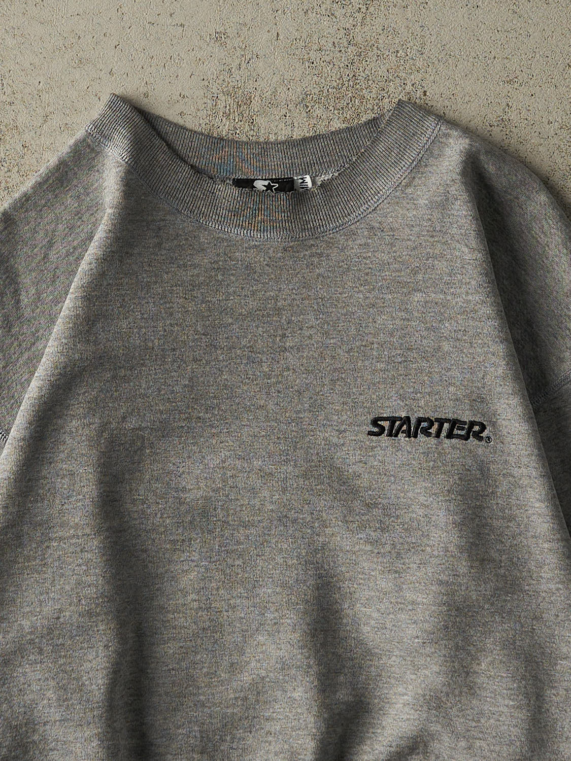 Vintage 90s Grey Starter Embroidered Crewneck (M) - Image 2