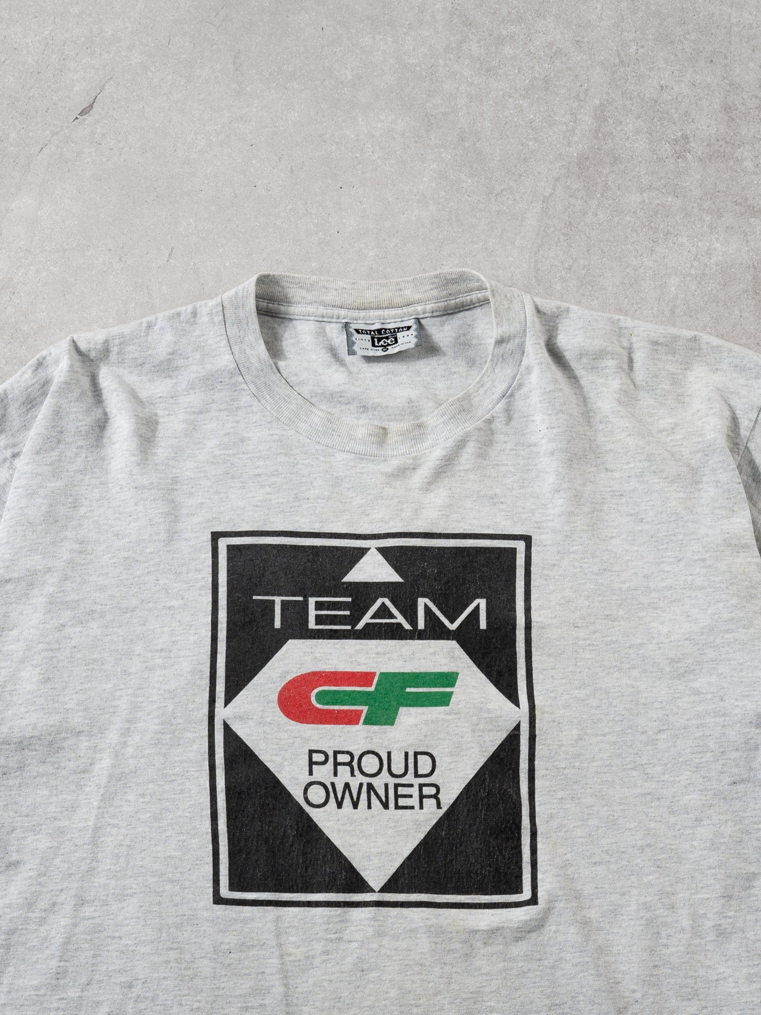Vintage 90s Grey Team CF Tee (L) - Image 2