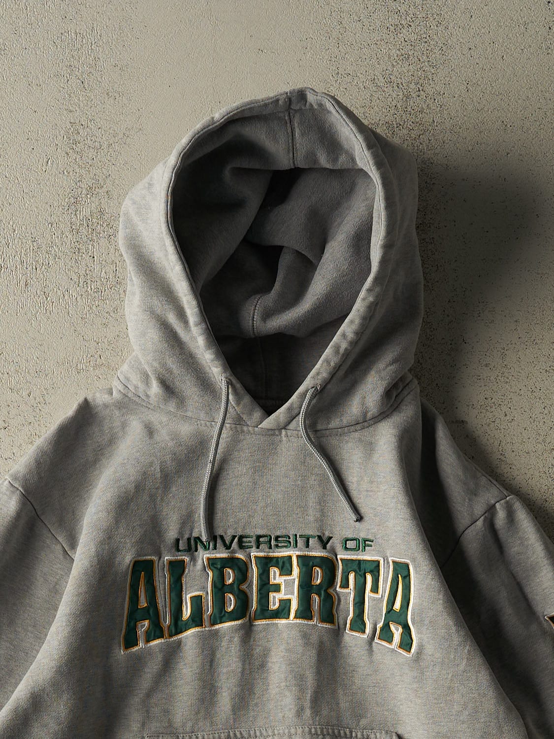 Vintage Y2K Grey University of Alberta Hoodie (XS) - Image 2