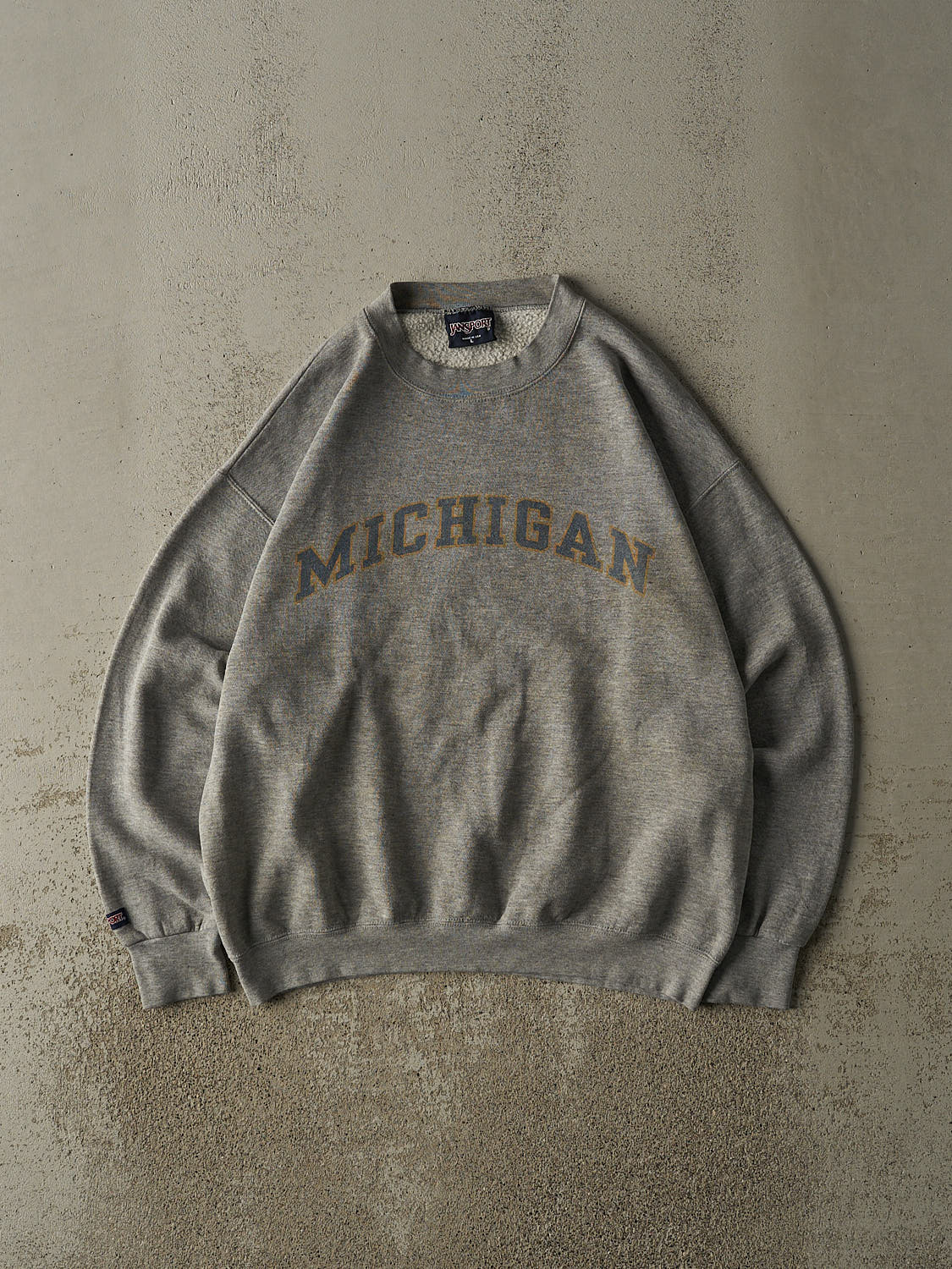 Vintage 90s Grey University of Michigan Crewneck (L)