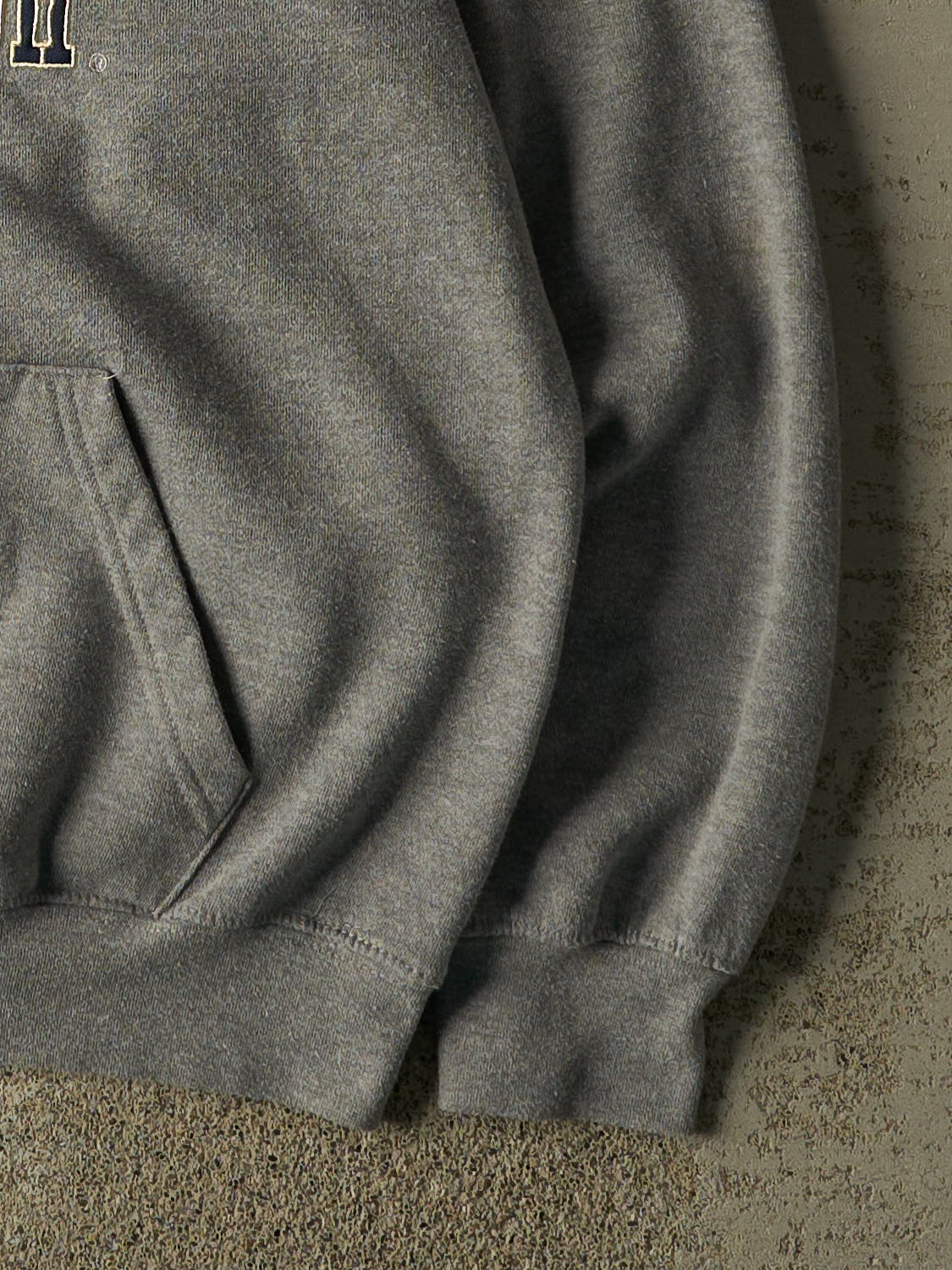 Vintage 90s Grey University of Notre Dame Hoodie (L) - Image 4