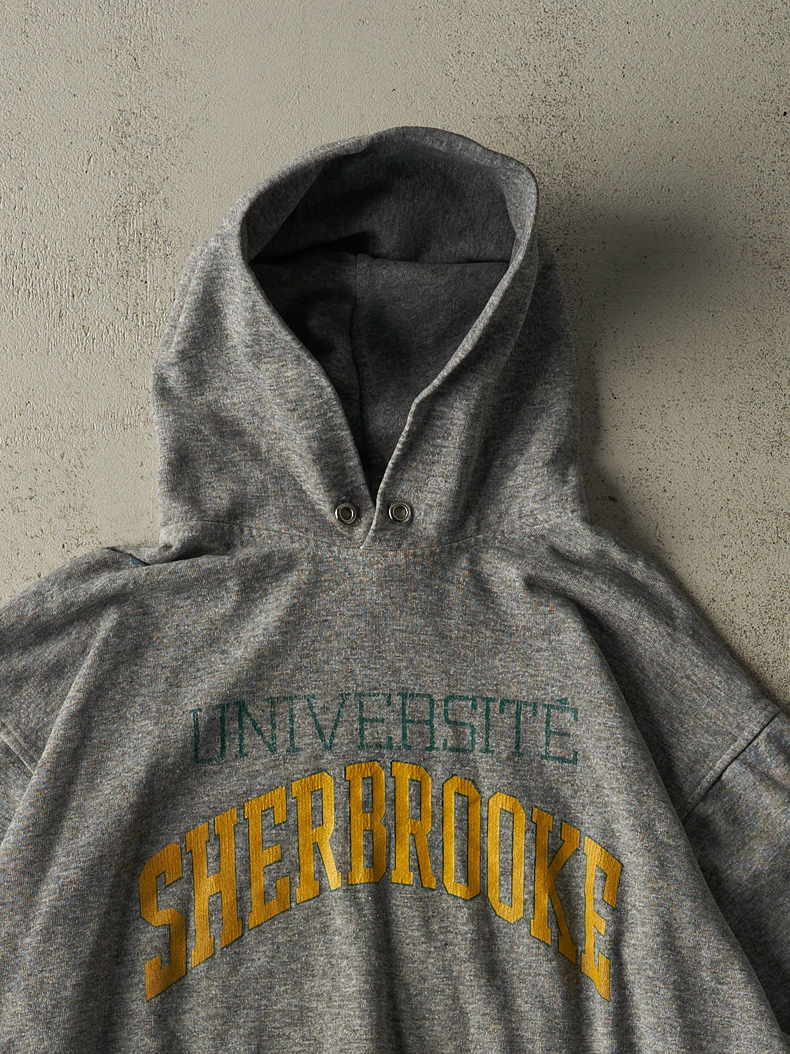 Vintage 90s Grey University of Sherbrooke Hoodie (M/L) - Image 2
