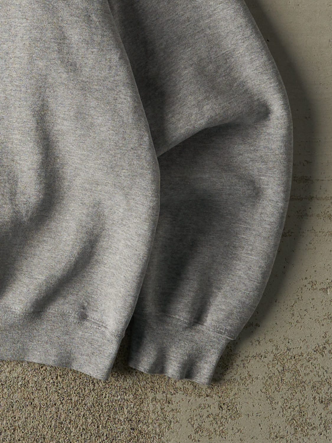 Vintage 90s Grey US Army Embroidered Crewneck (S/M) - Image 4
