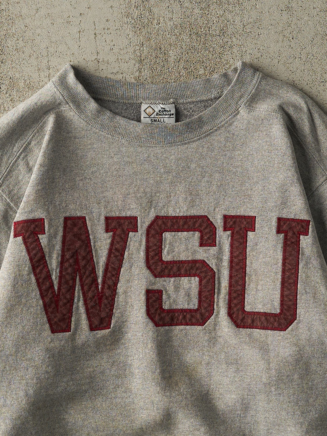 Vintage 90s Grey Washington State University Crewneck (S) - Image 2