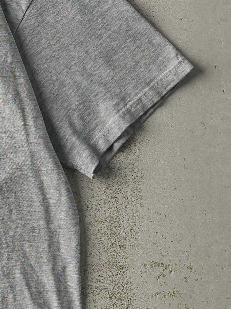 Vintage 90s Grey West Point Tee (L/XL) - Image 3