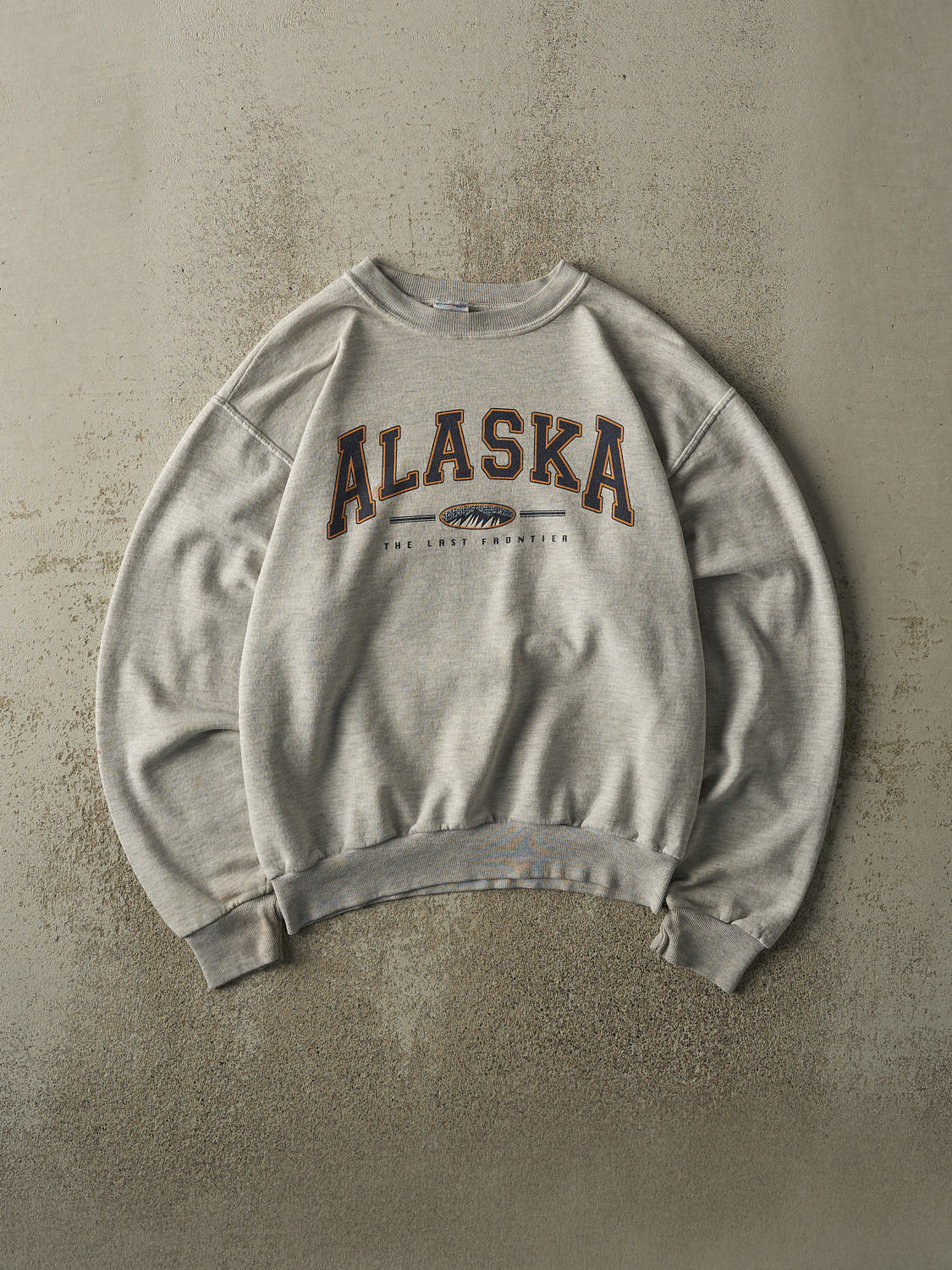 Vintage 90s Heather Grey Alaska Crewneck (S)