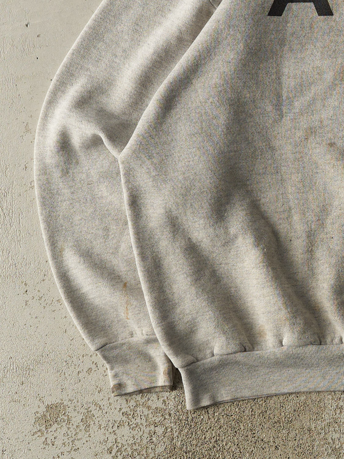 Vintage 90s Heather Grey Army Crewneck (M/L) - Image 3