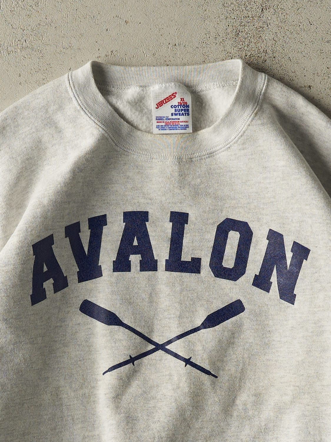 Vintage 80s Heather Grey Avalon Crewneck (M/L) - Image 2