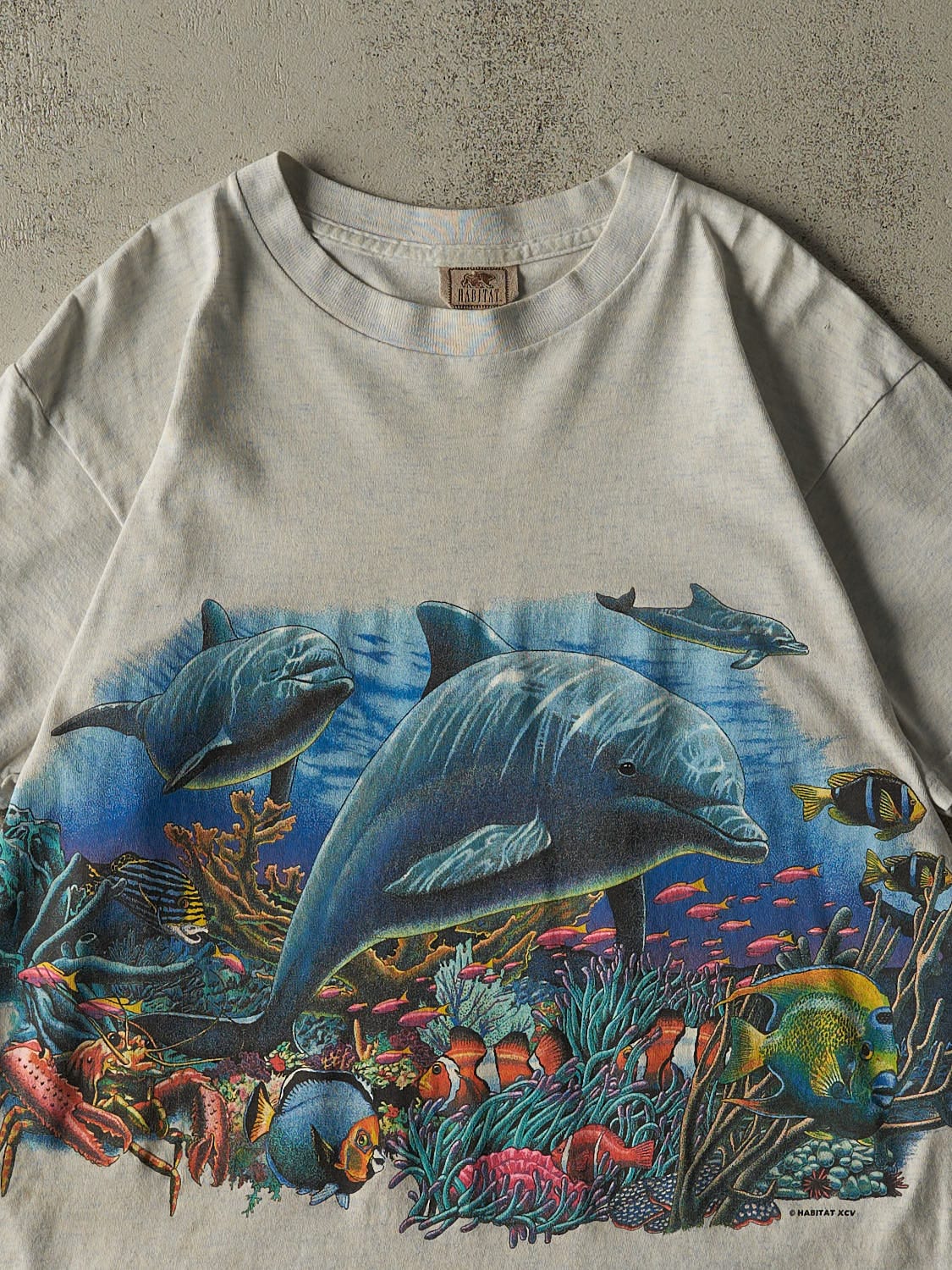 Vintage 90s Heather Grey Baltimore Aquarium Tee (L) - Image 3