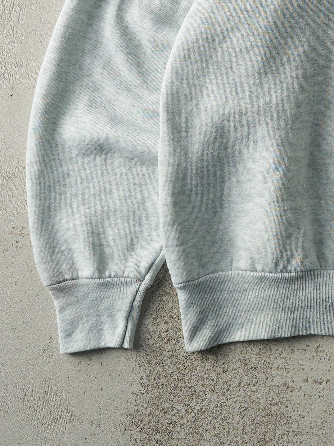 Vintage 90s Heather Grey Blank Crewneck (L) - Image 3
