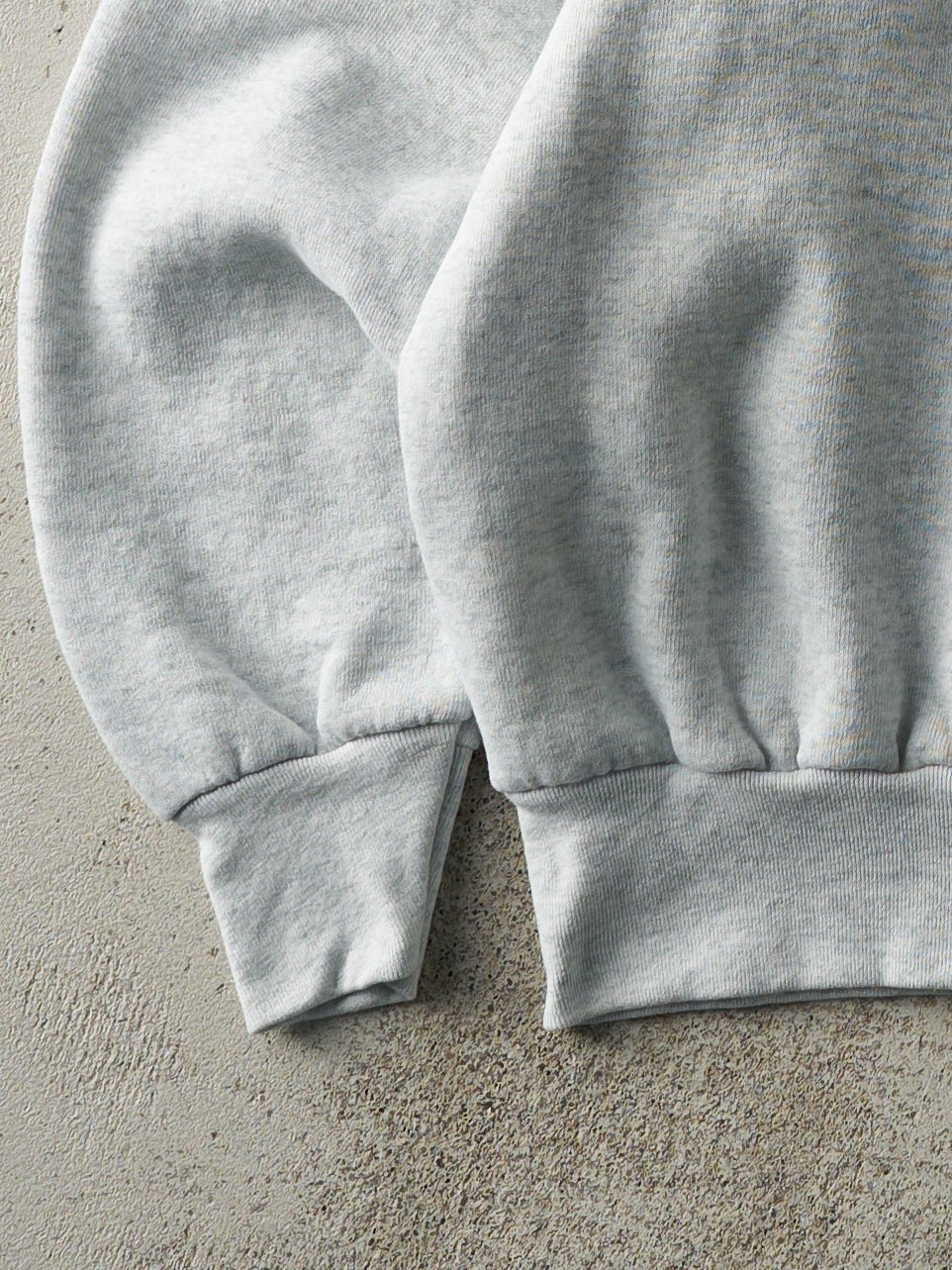 Vintage 90s Heather Grey Blank Crewneck (L) - Image 3