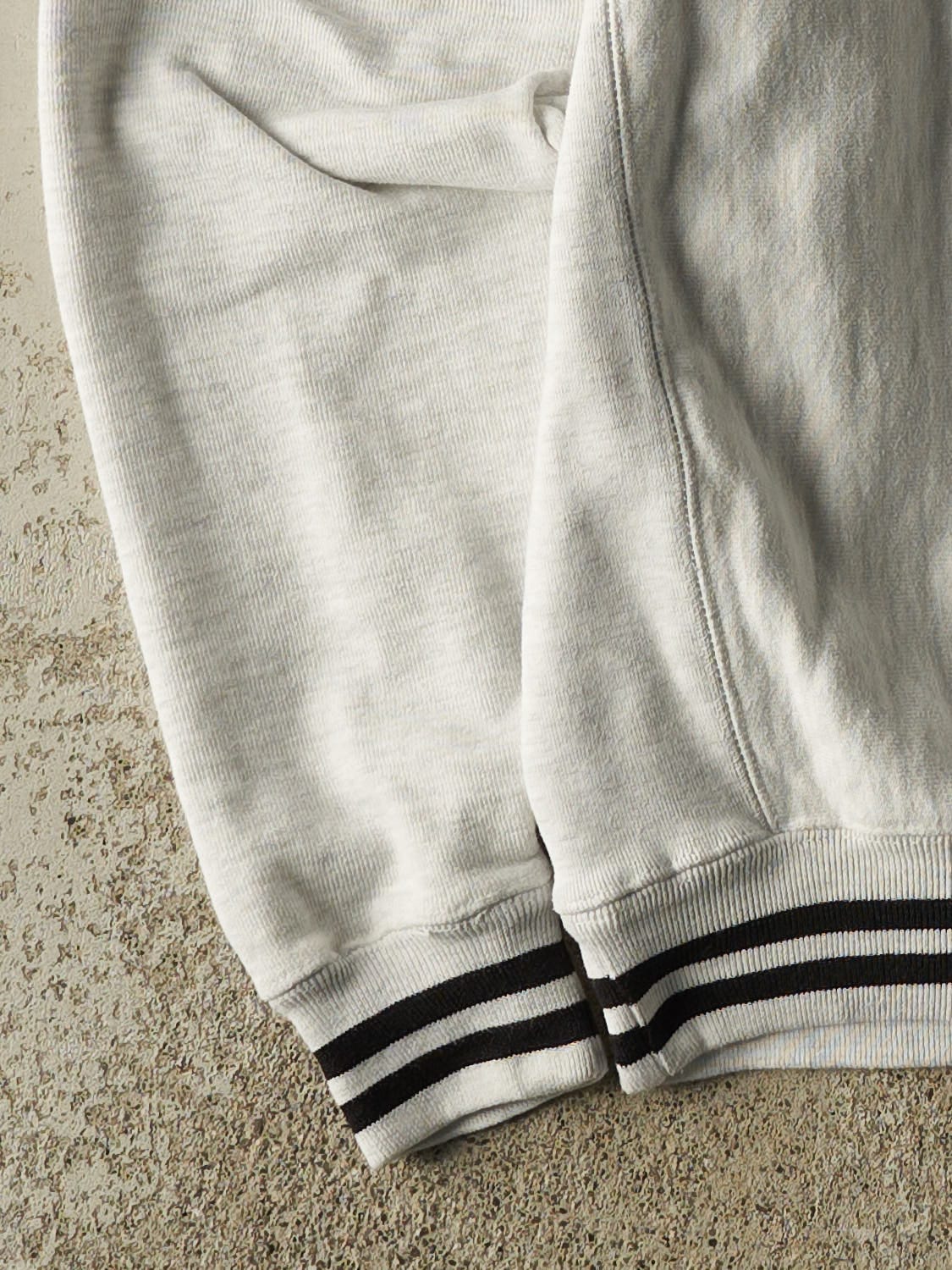 Vintage 90s Heather Grey Champion Reverse Weave Boston Bruins Crewneck (M) - Image 4