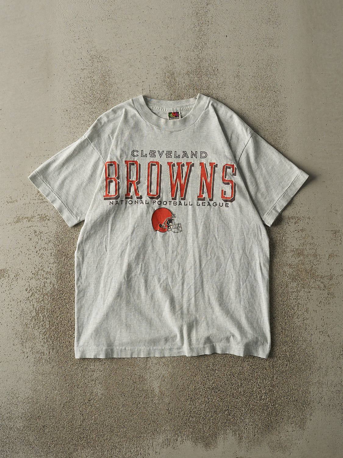 Vintage 90s Heather Grey Cleveland Browns Single Stitch Tee (S/M)