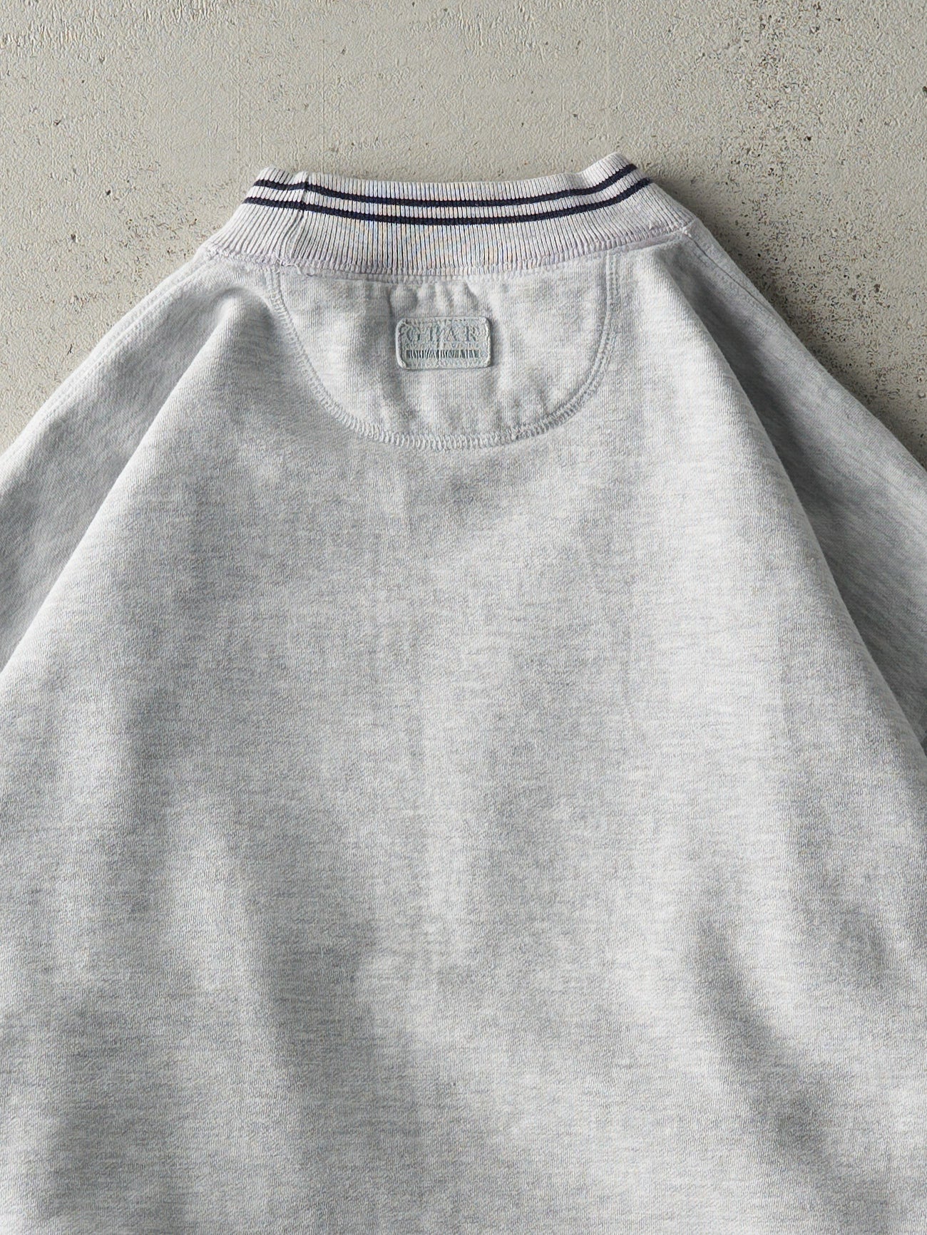 Vintage 90s Heather Grey Mayville State University Crewneck (XL) - Image 4