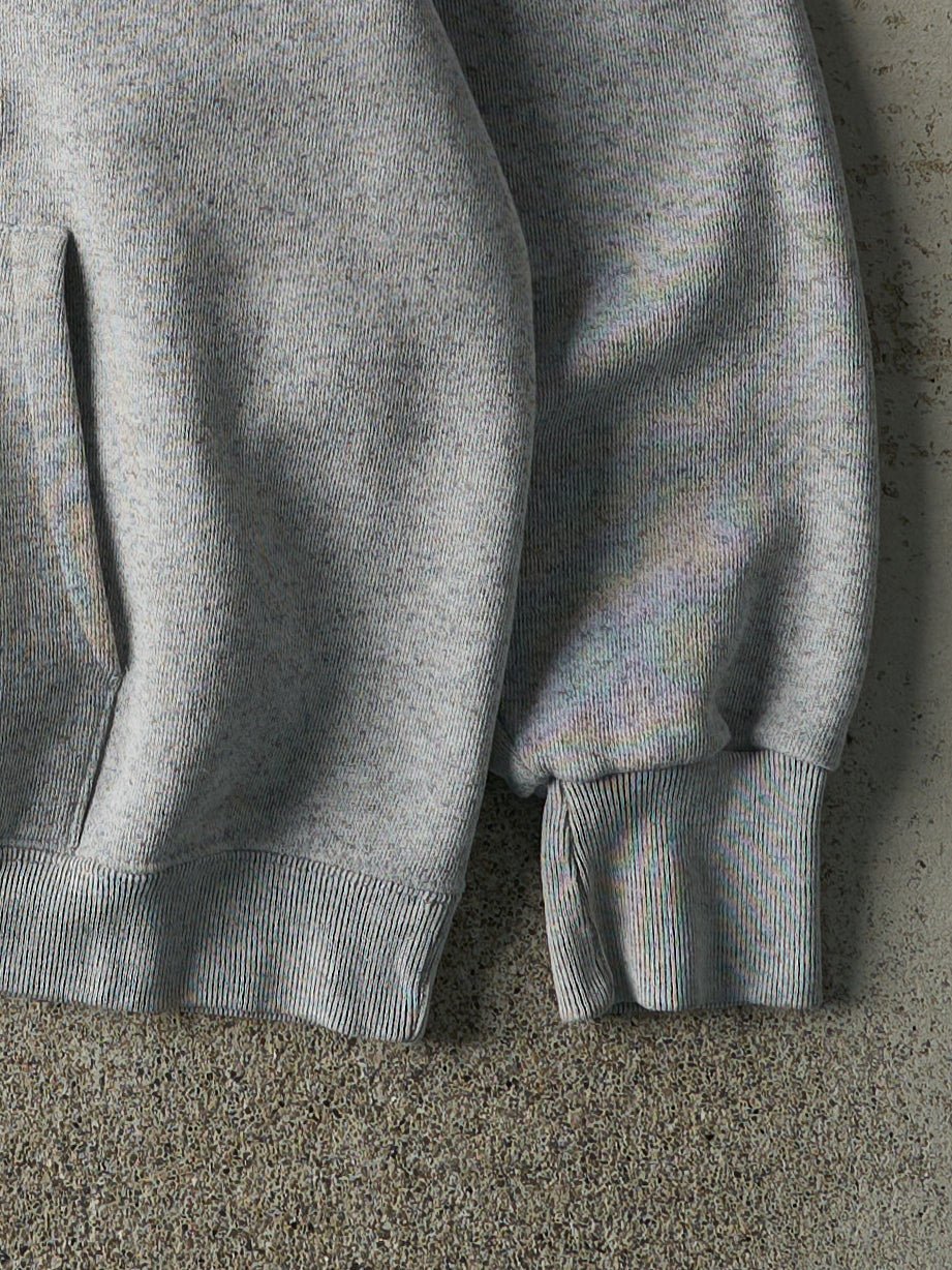 Vintage 90s Heather Grey Michigan State University Hoodie (M) - Image 3