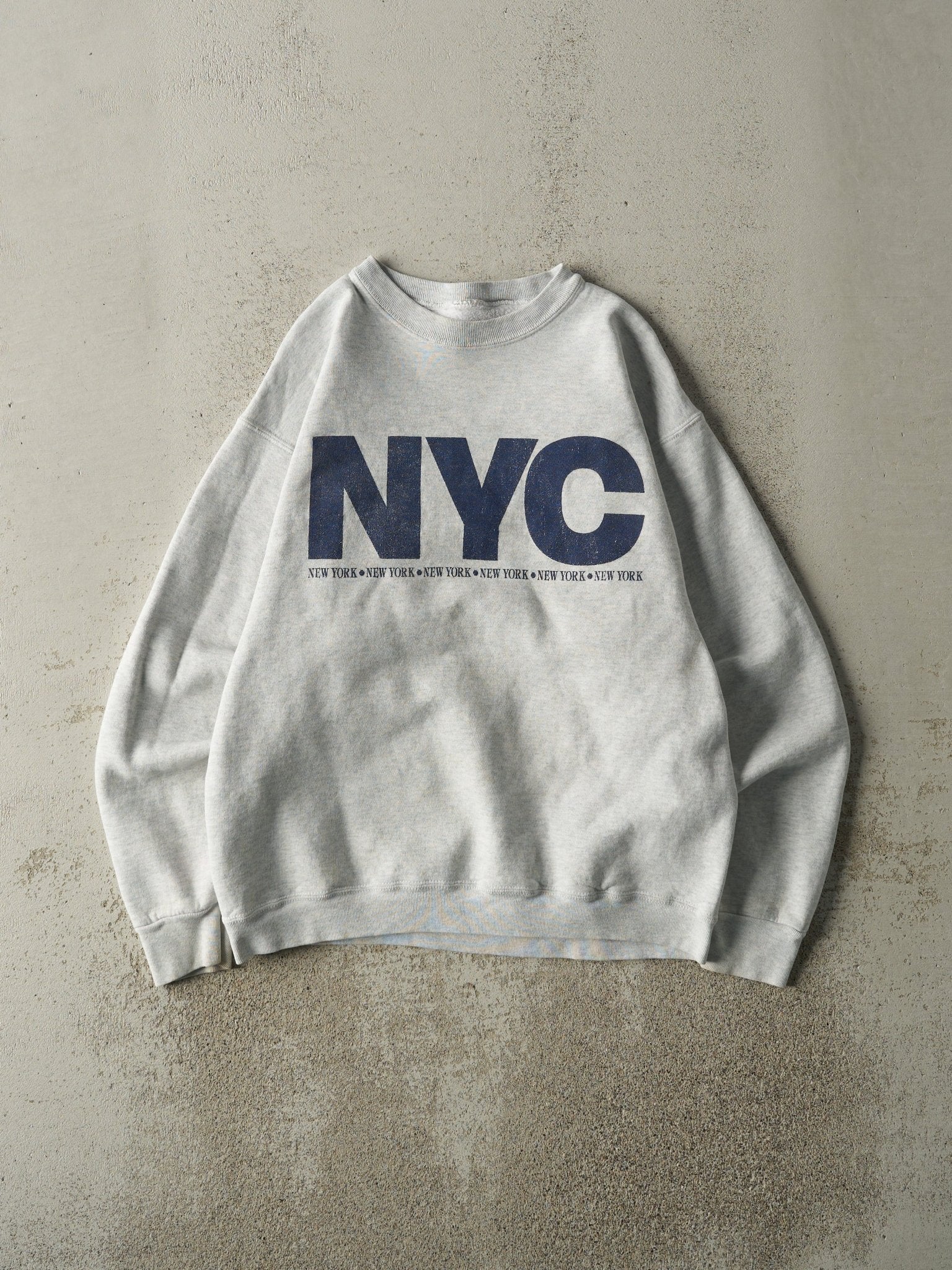 Vintage 90s Heather Grey New York City Crewneck (M)