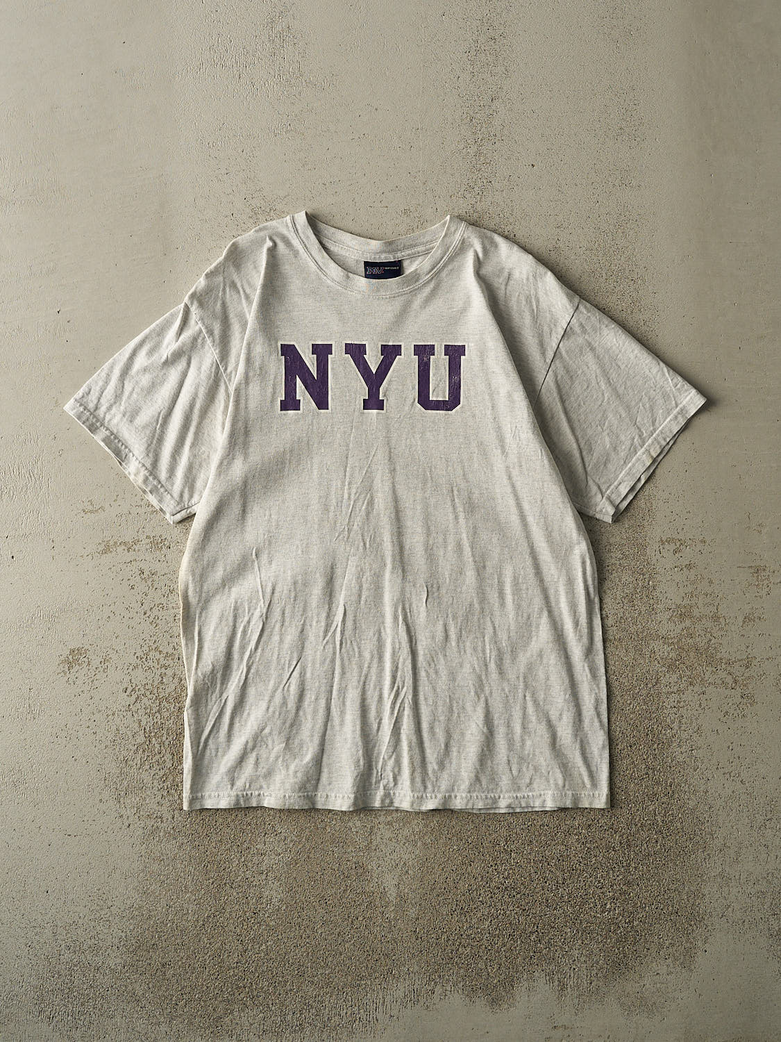 Vintage 90s Heather Grey New York University Tee (M/L)