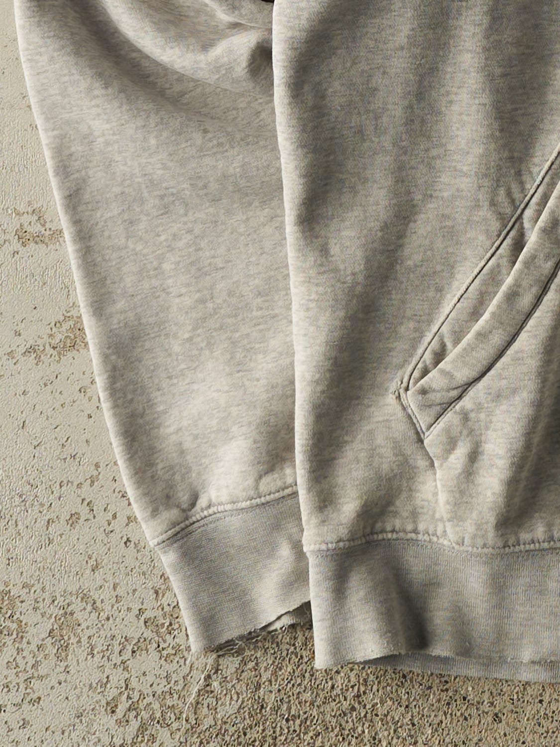 Vintage Y2K Heather Grey Nike Embroidered Hoodie (M/L) - Image 3