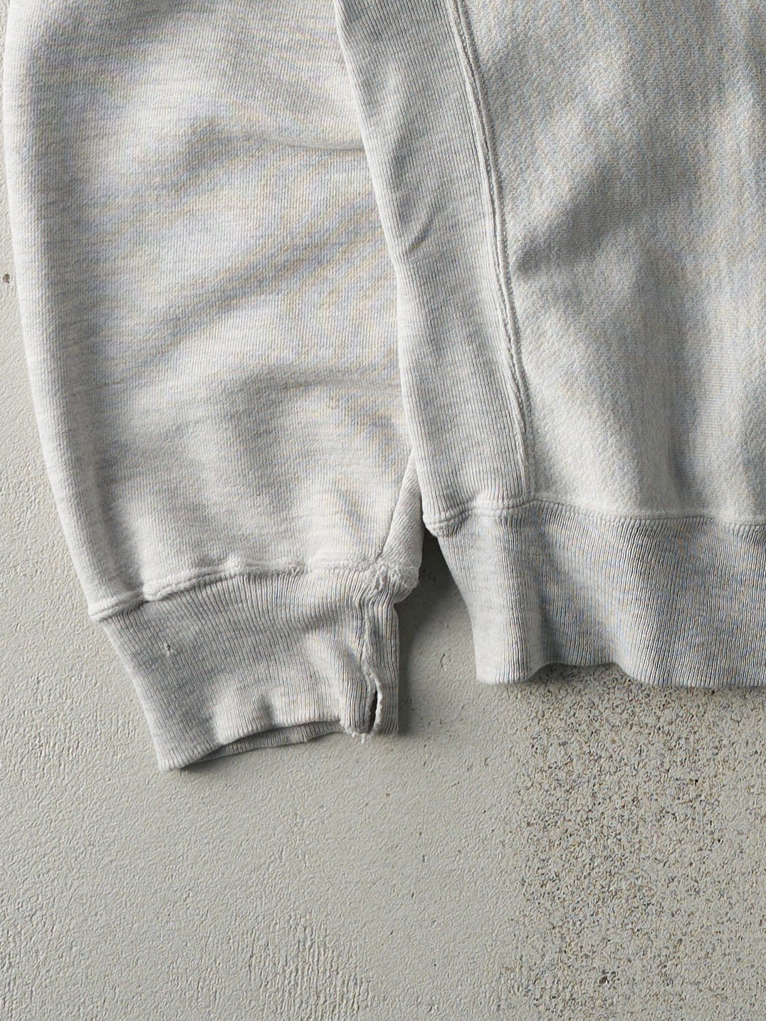 Vintage 90s Heather Grey Reverse Weave Starkey Crewneck (L) - Image 3