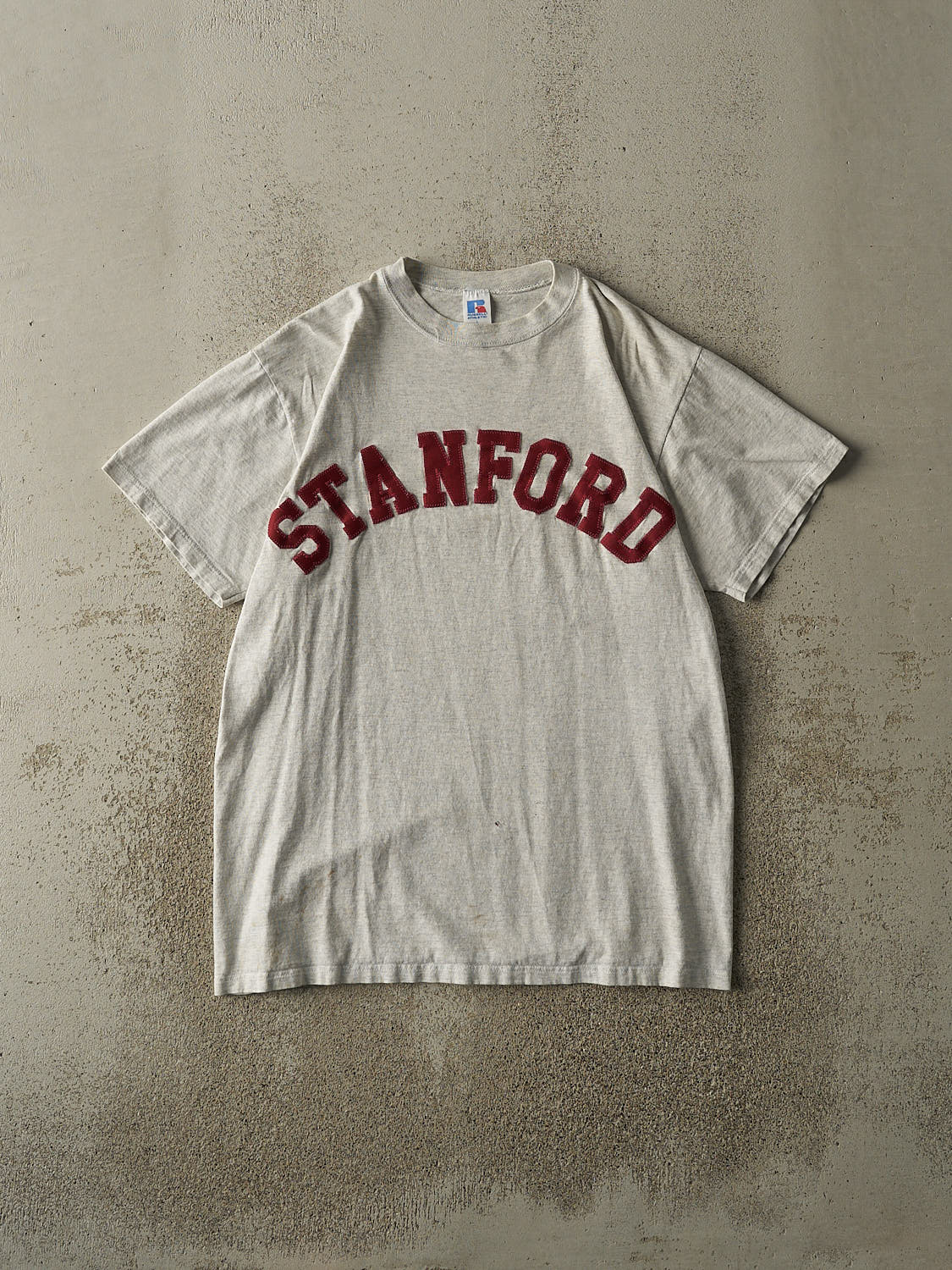 Vintage 90s Heather Grey Stanford University Russell Athletic Tee (M/L)
