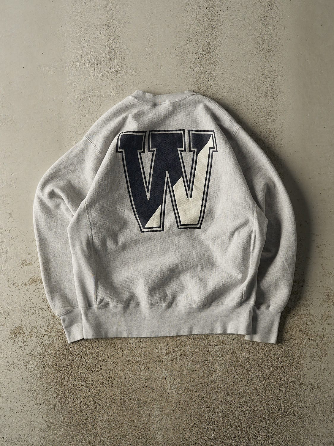 Vintage 90s Heather Grey Widener Law Crewneck (L) - Image 2