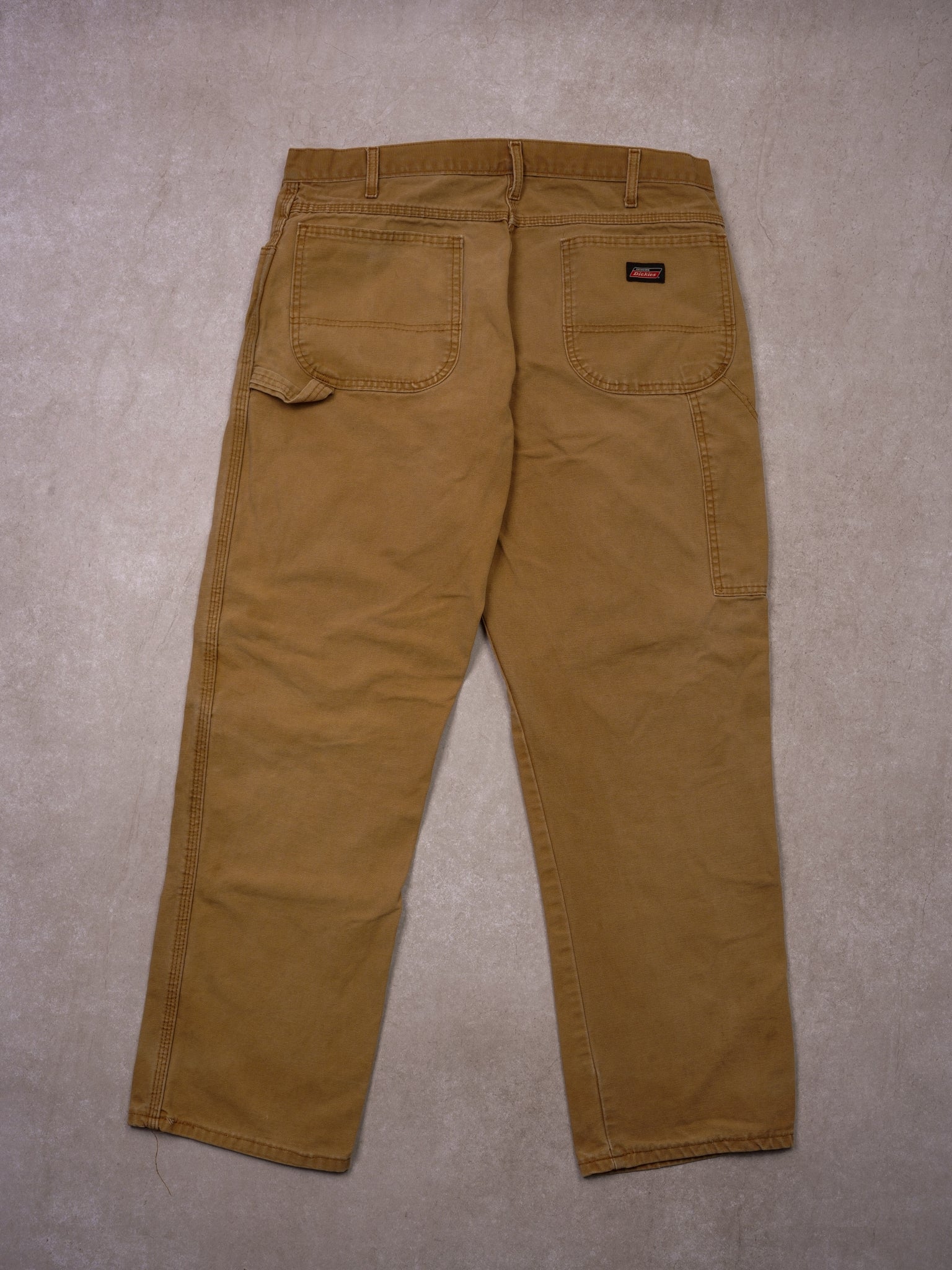 Vintage 90s Khaki Dickies Carpenter Pants (36x32) - Image 2
