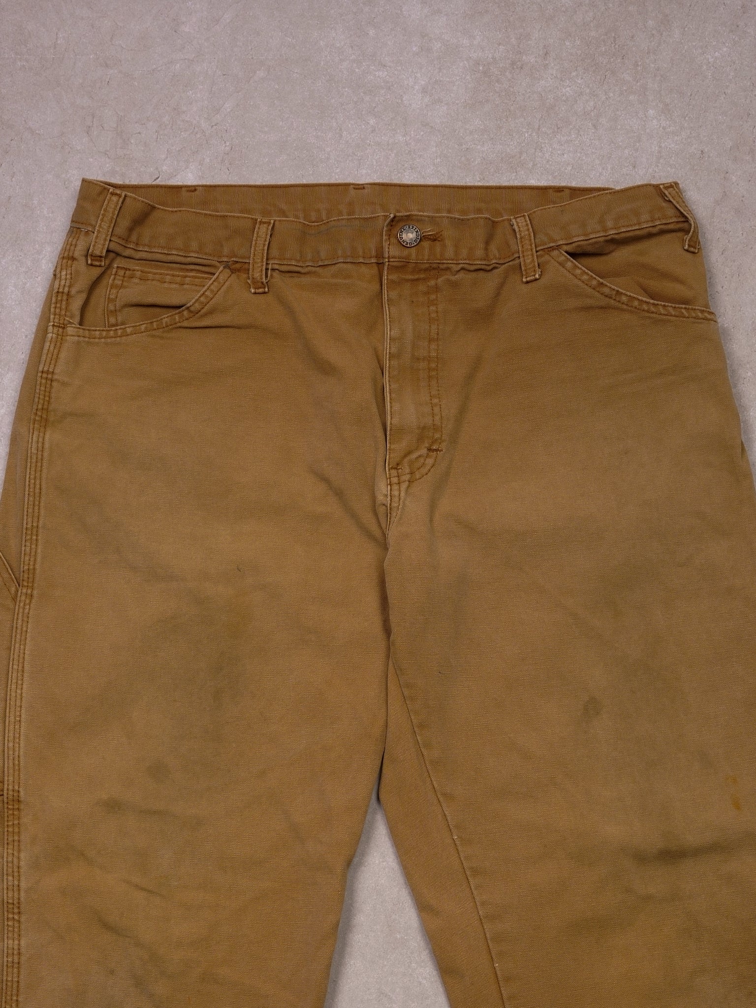 Vintage 90s Khaki Dickies Carpenter Pants (36x32) - Image 3