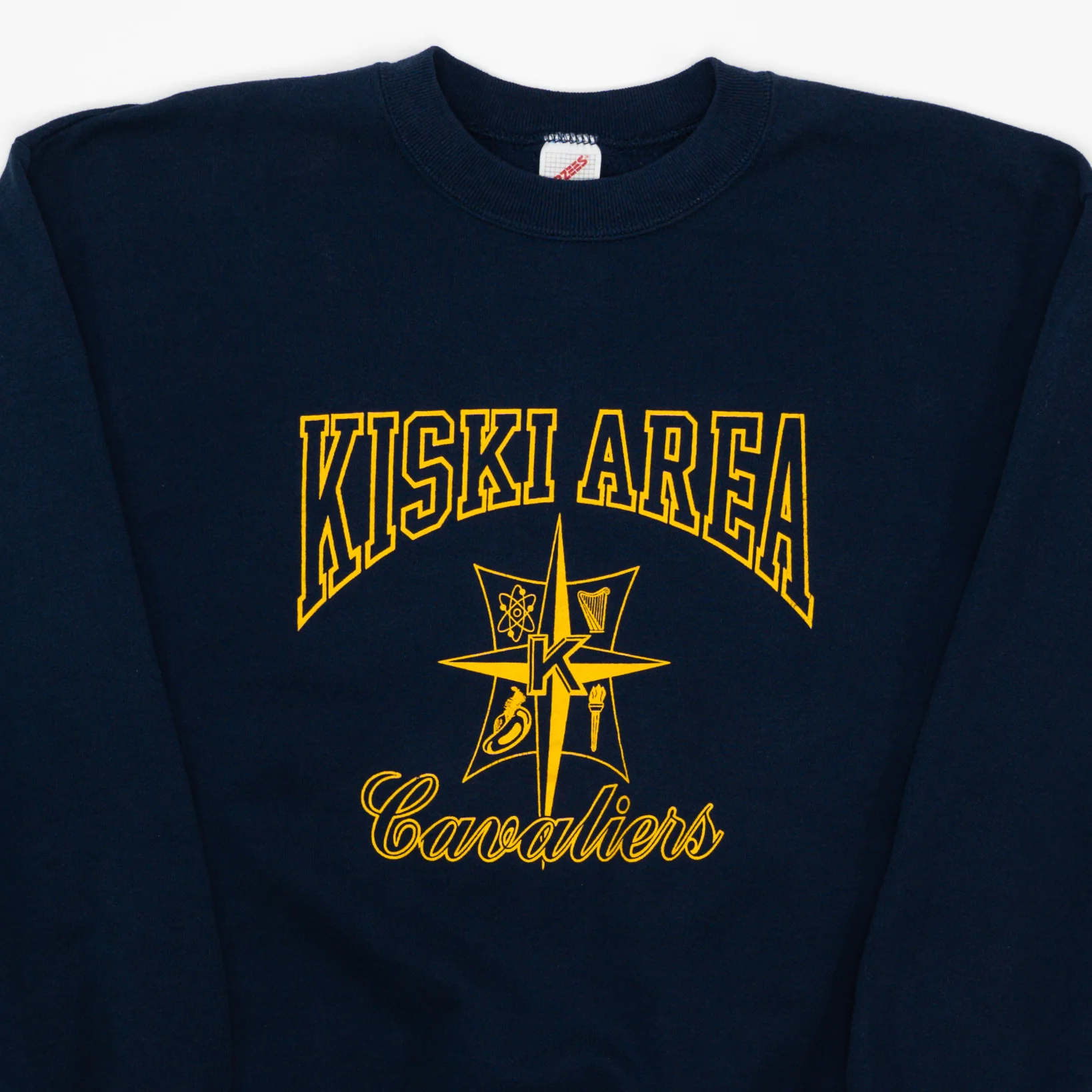 Vintage 90s Kiski Area Cavaliers Varsity Crewneck (M) - Image 2