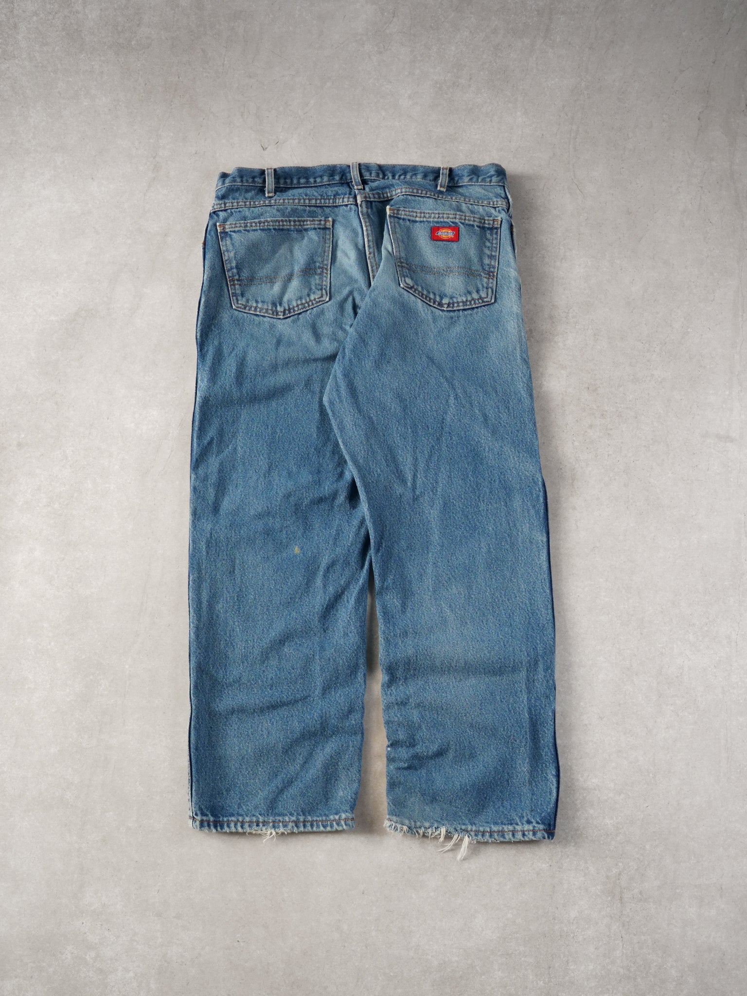 Vintage 90s Light Blue Dickies Workwear Denim Jeans (36x29) - Image 2