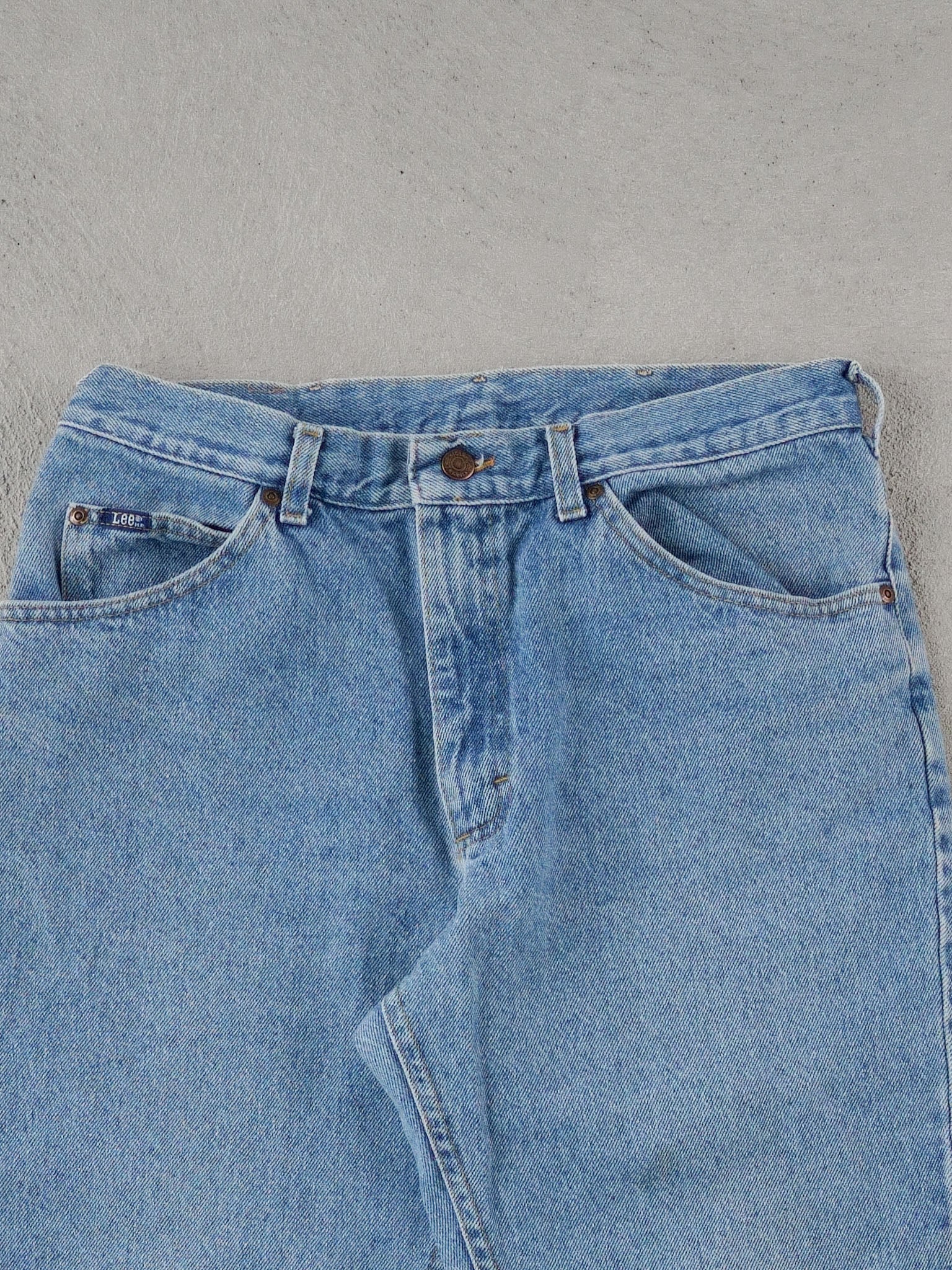 Vintage 90s Light Blue Lees Denim Jeans (32x31) - Image 3
