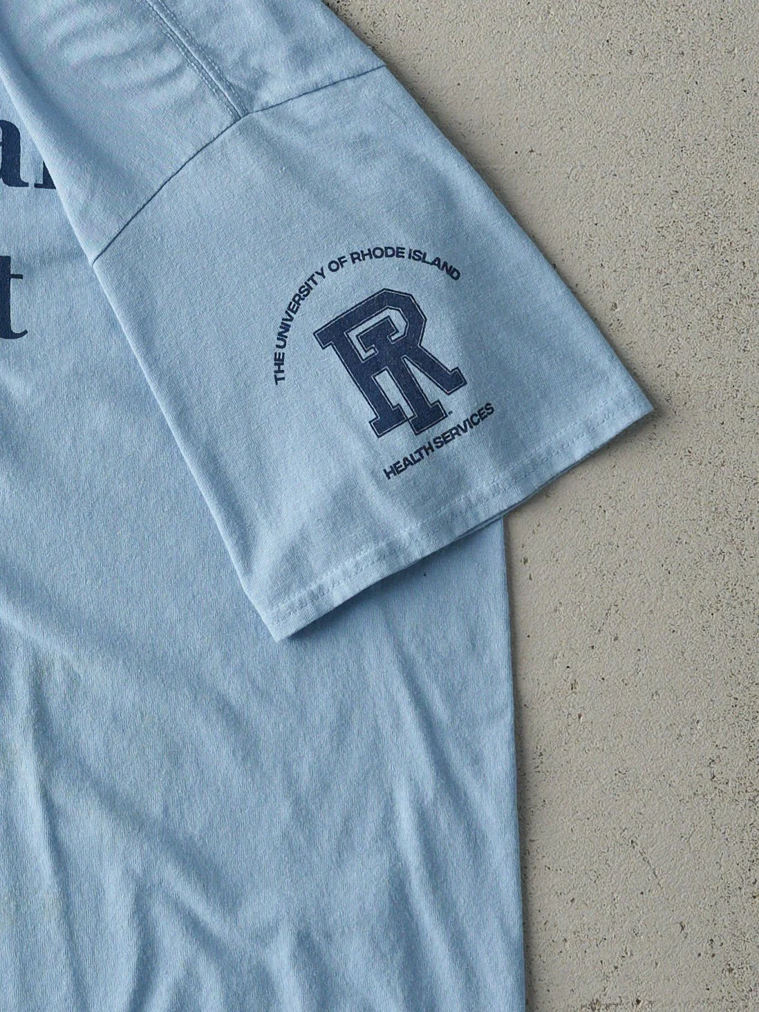 Vintage 90s Light Blue "Let's Talk About Sex" Tee (M) - Image 4