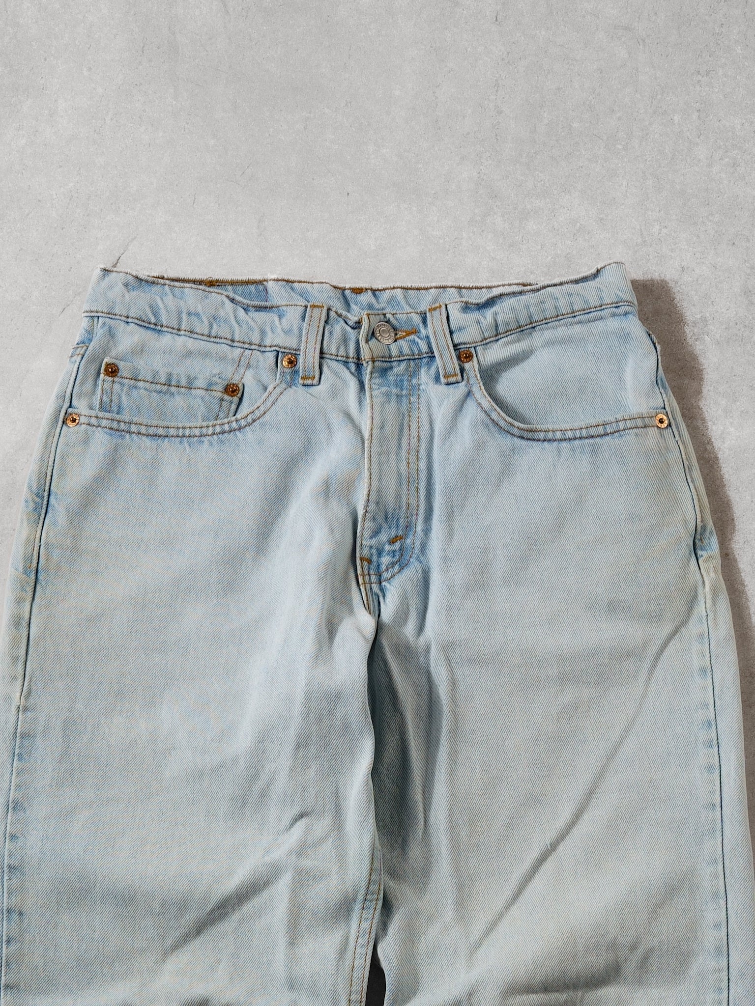 Vintage 90s Light Blue Levi's 550 Denim Jeans (30x30) - Image 3