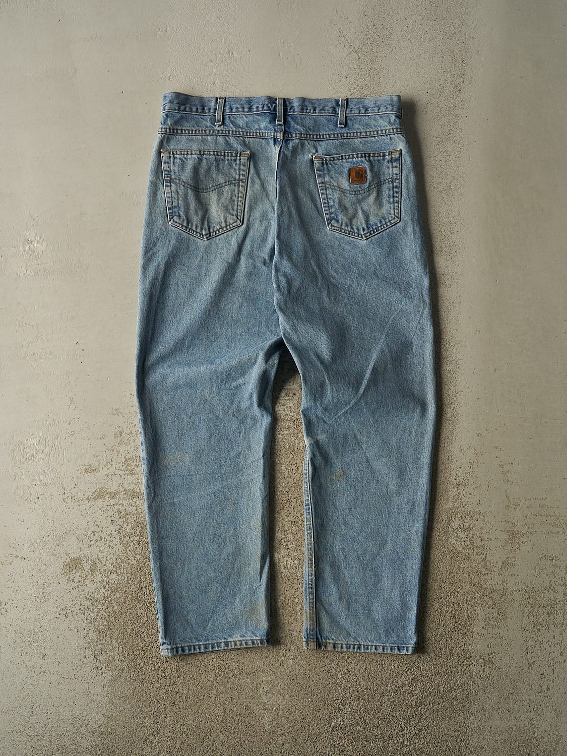 Vintage 90s Light Wash Carhartt Jeans (37x31) - Image 3
