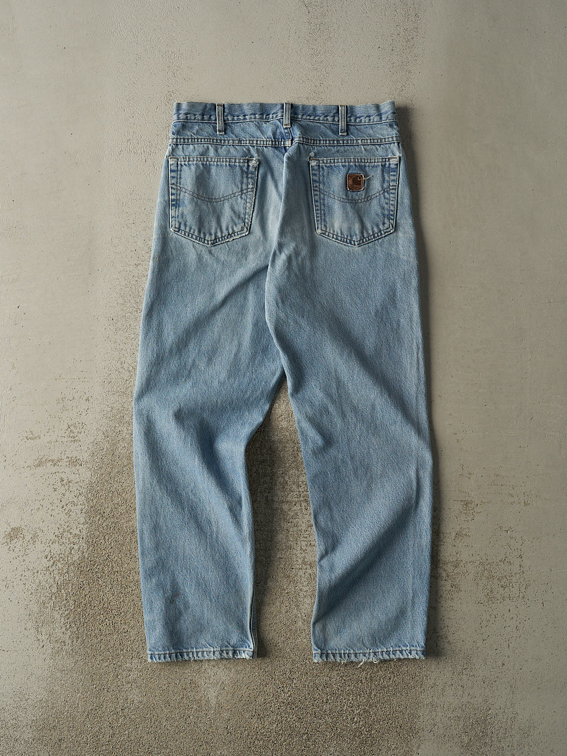 Vintage 90s Light Wash Carhartt Jeans (33x30.5) - Image 3