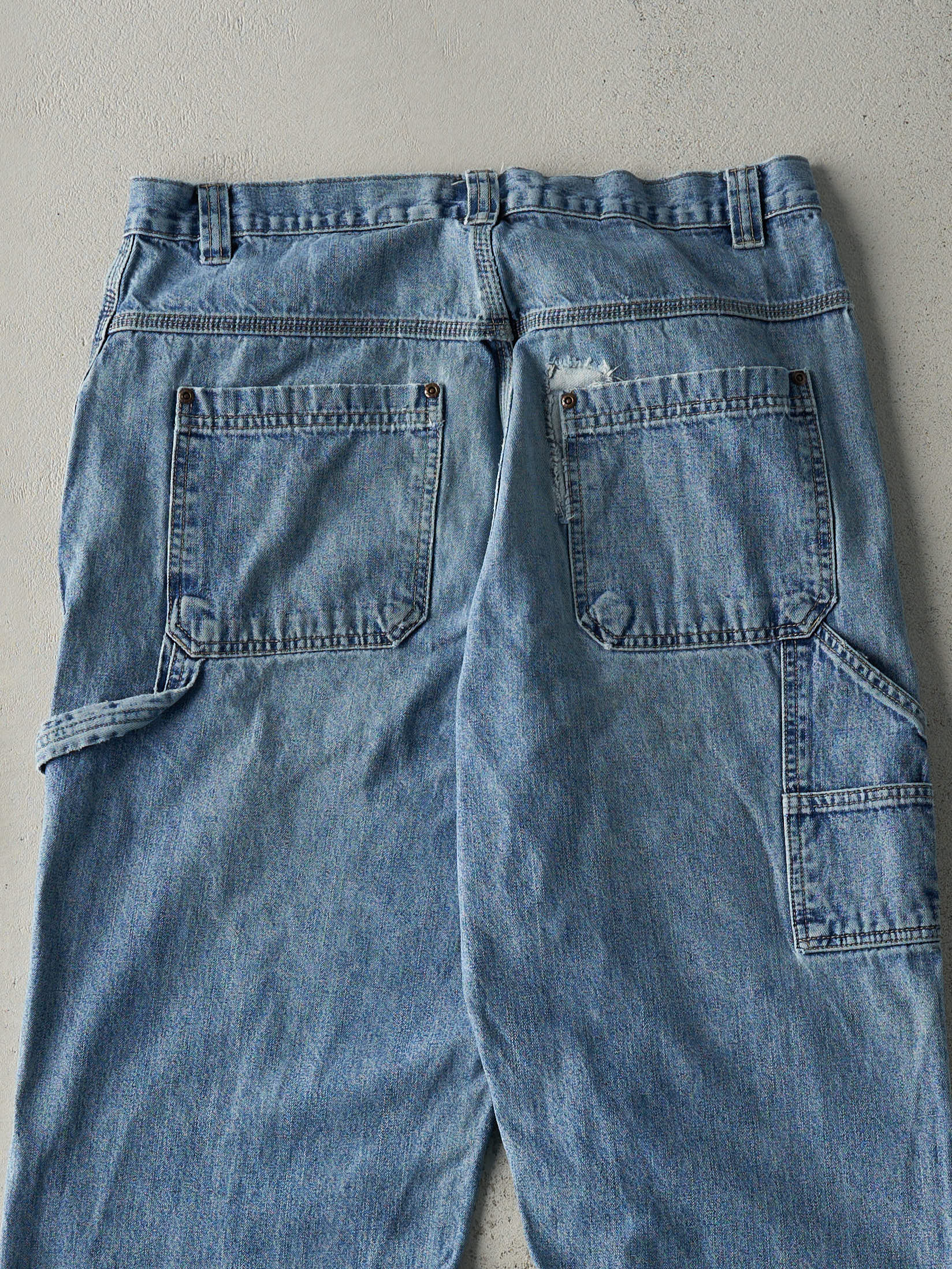 Vintage 90s Light Wash Carpenter Jeans (34x33) - Image 5