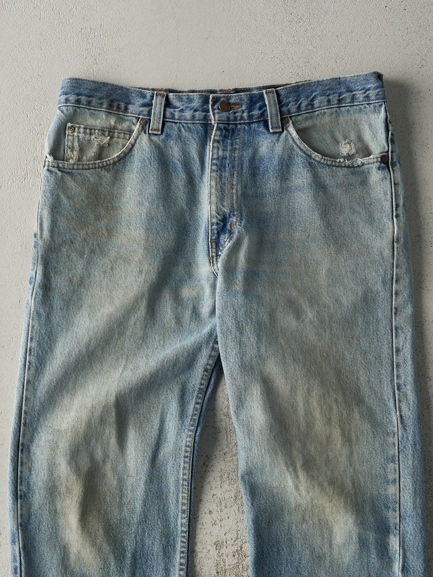 Vintage 90s Light Wash Dakota Jeans (34x32) - Image 4