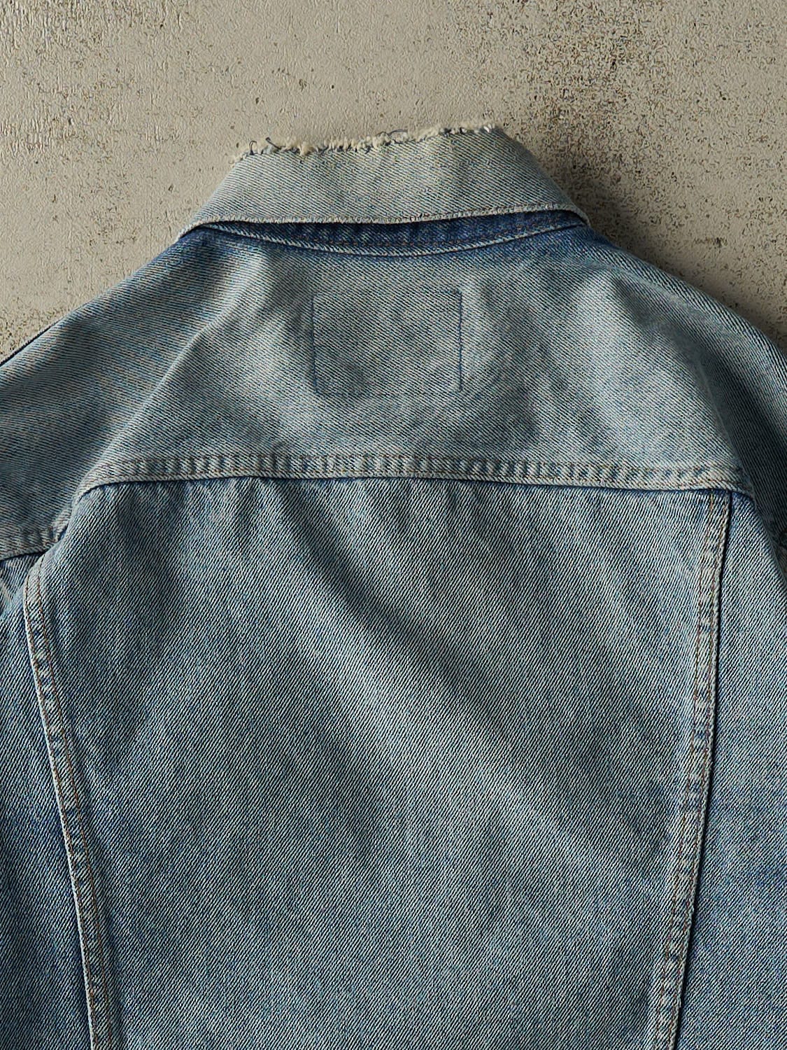 Vintage 90s Light Wash G&G Denim Jacket (S/M) - Image 5