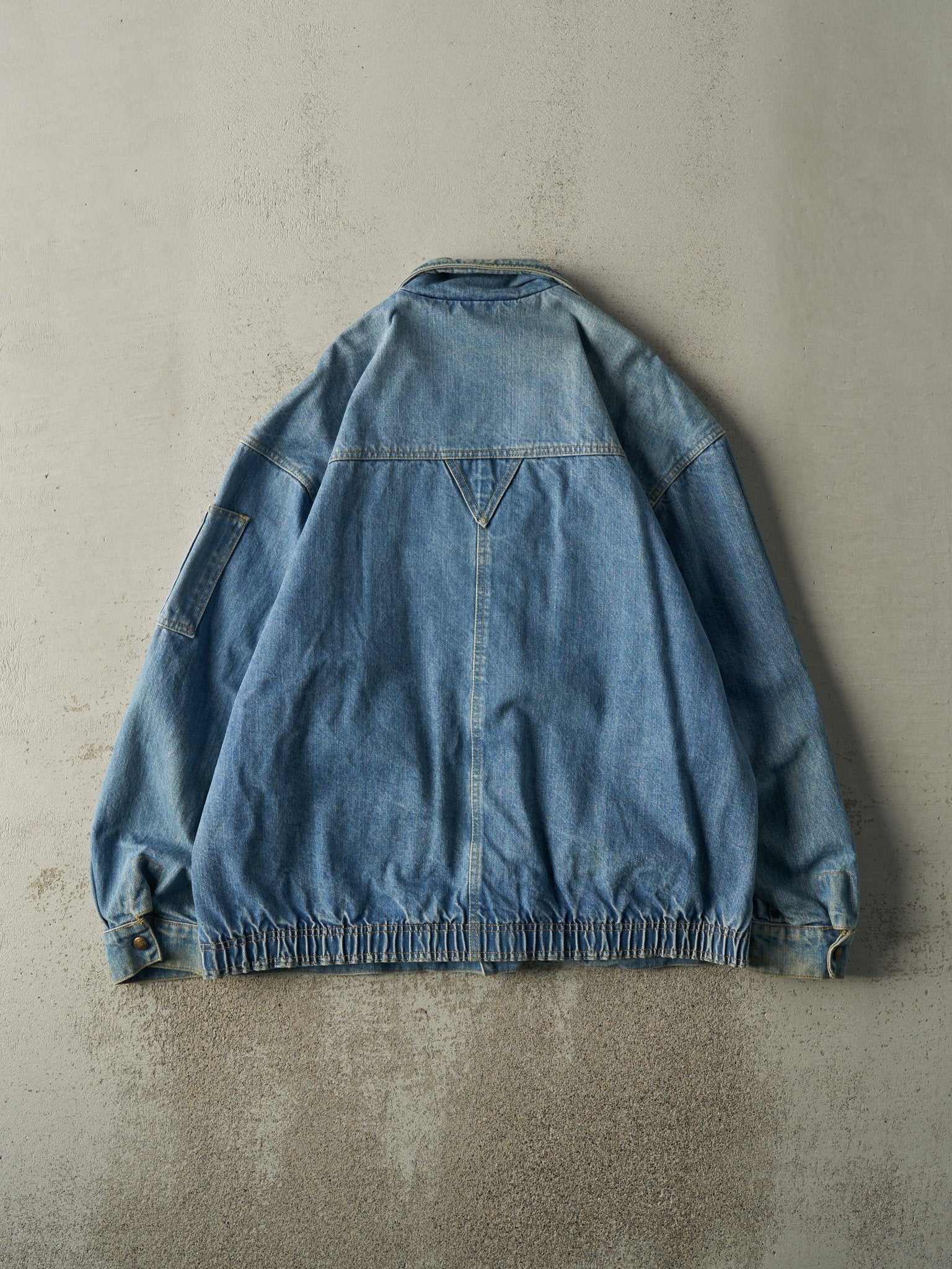 Vintage 90s Light Wash Lee Denim Work Jacket (M/L) - Image 2