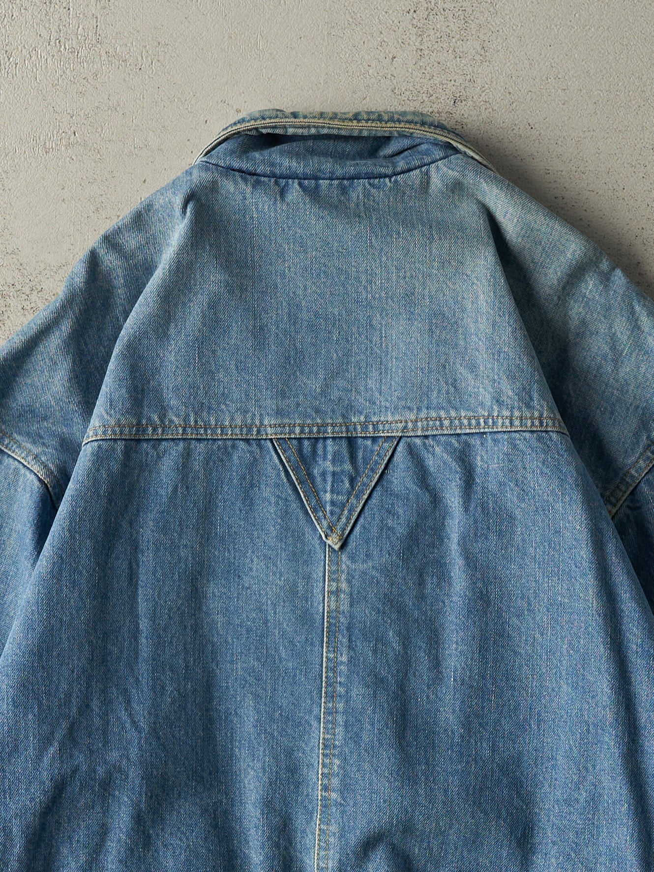 Vintage 90s Light Wash Lee Denim Work Jacket (M/L) - Image 4