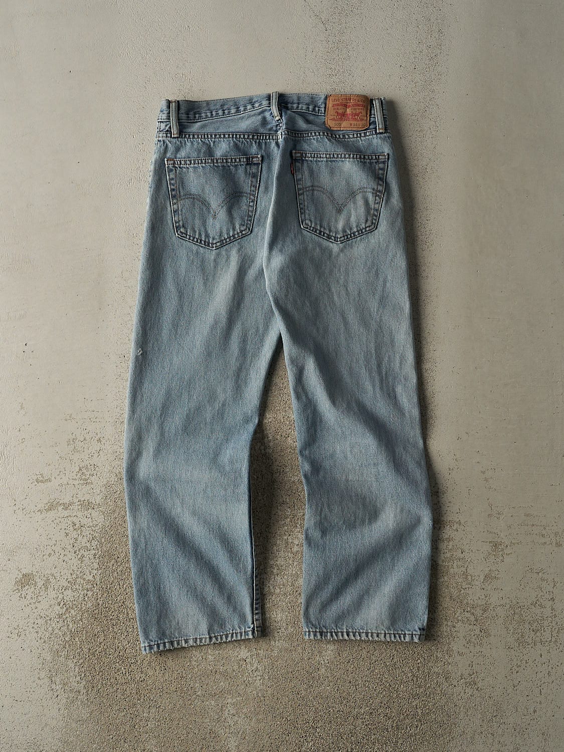 Vintage 90s Light Wash Levi's 505 Jeans (33x29) - Image 3