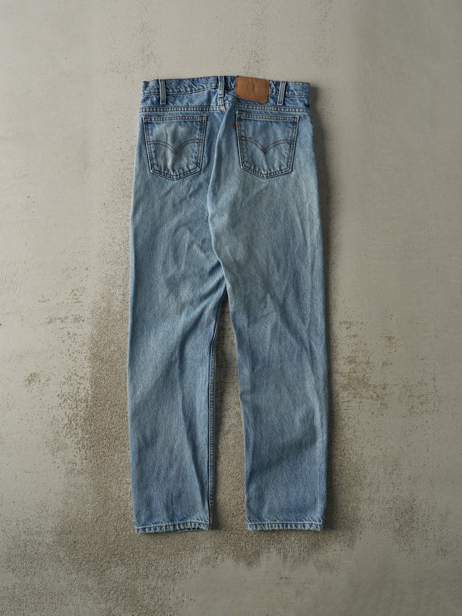 Vintage 90s Light Wash Levi's 505 Orange Tab Jeans (31.5x31.5) - Image 3