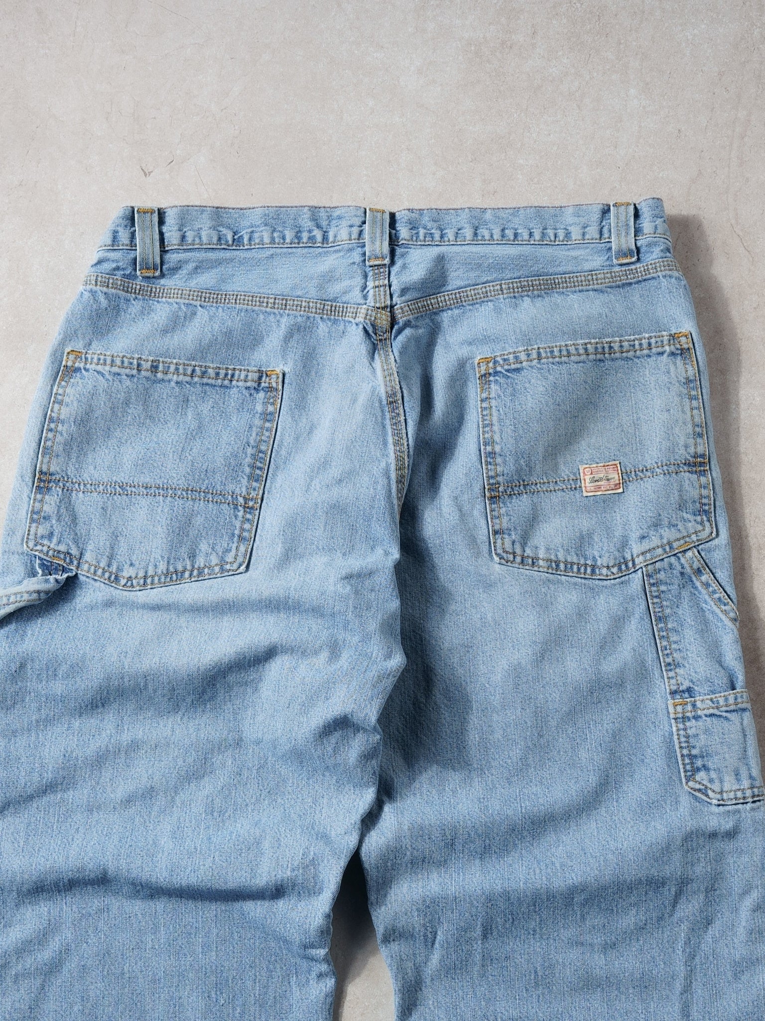 Vintage 90s Light Wash Levi's Denim Carpenter Pants (36x31) - Image 4