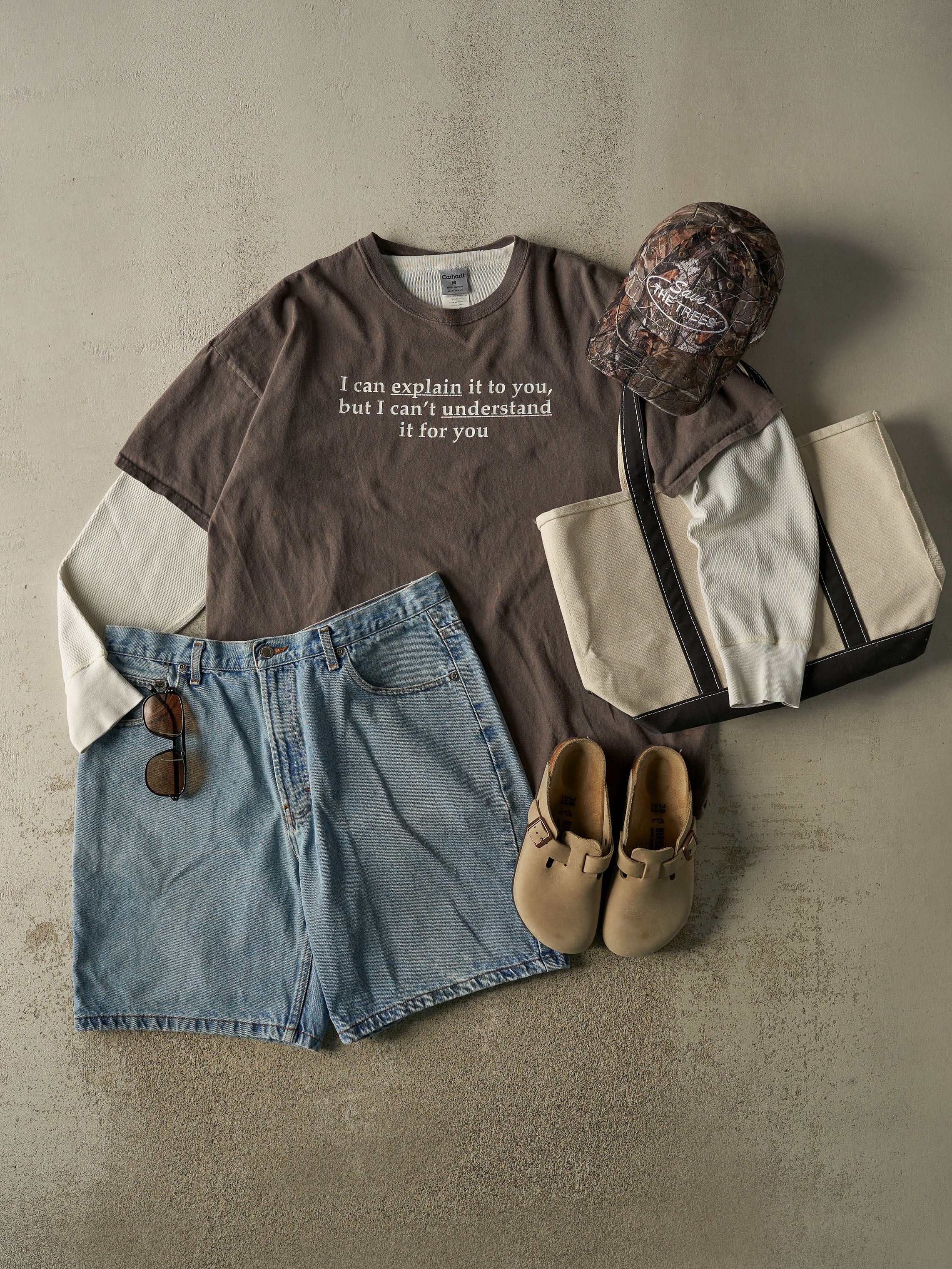 Vintage 90s Light Wash Members Mark Jorts (34x8.5) - Image 2