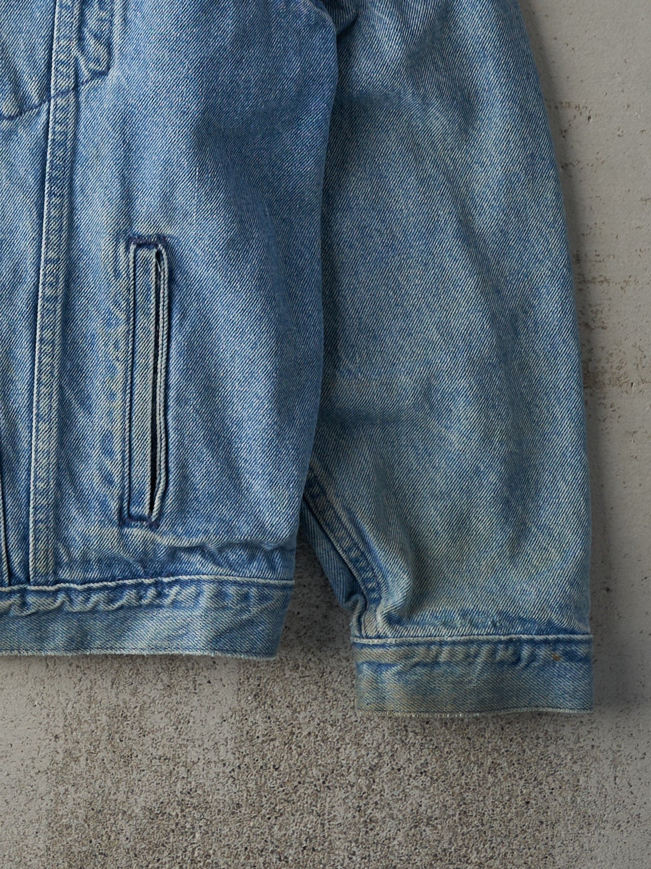 Vintage 90s Light Wash Pepsi Denim Jacket (L) - Image 3
