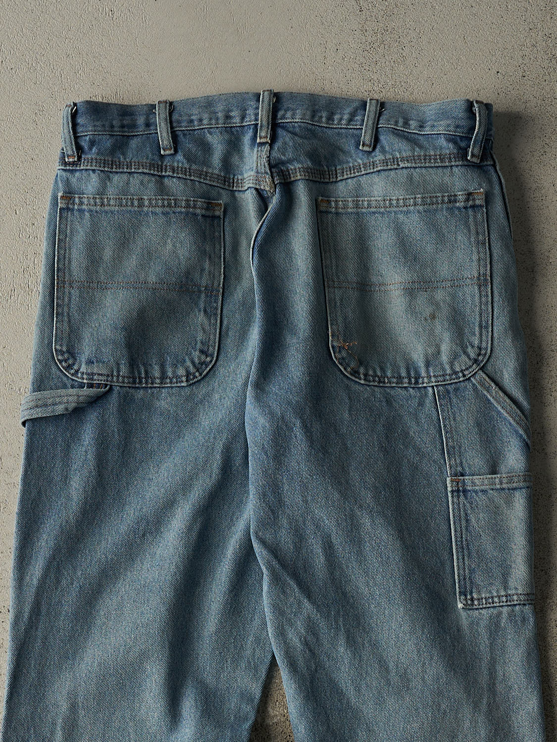 Vintage 90s Light Wash Rustler Carpenter Jeans (34x33.5) - Image 5