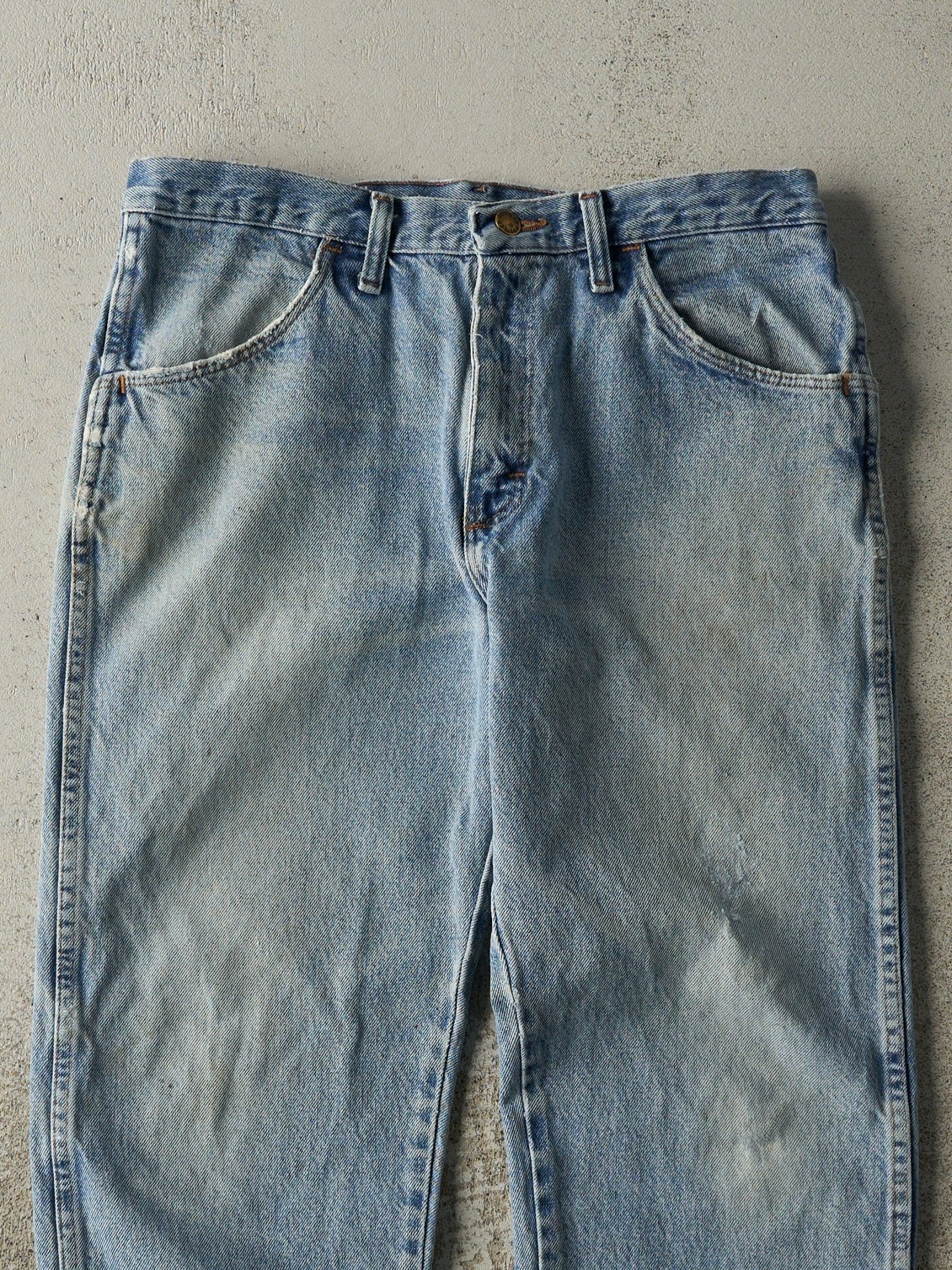 Vintage 90s Light Wash Rustler Jeans (32x29) - Image 4