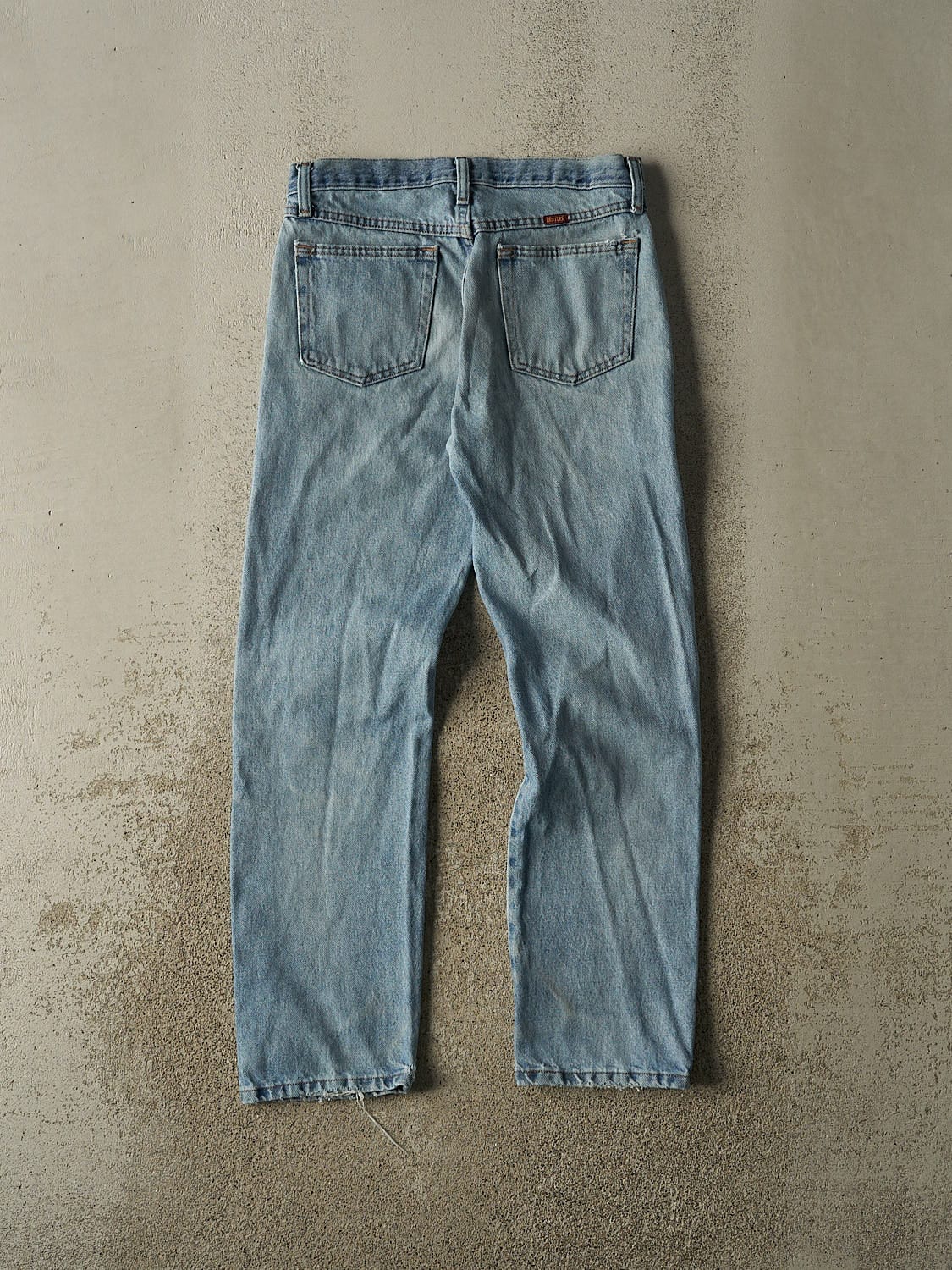 Vintage 90s Light Wash Rustler Jeans (30x29.5) - Image 3