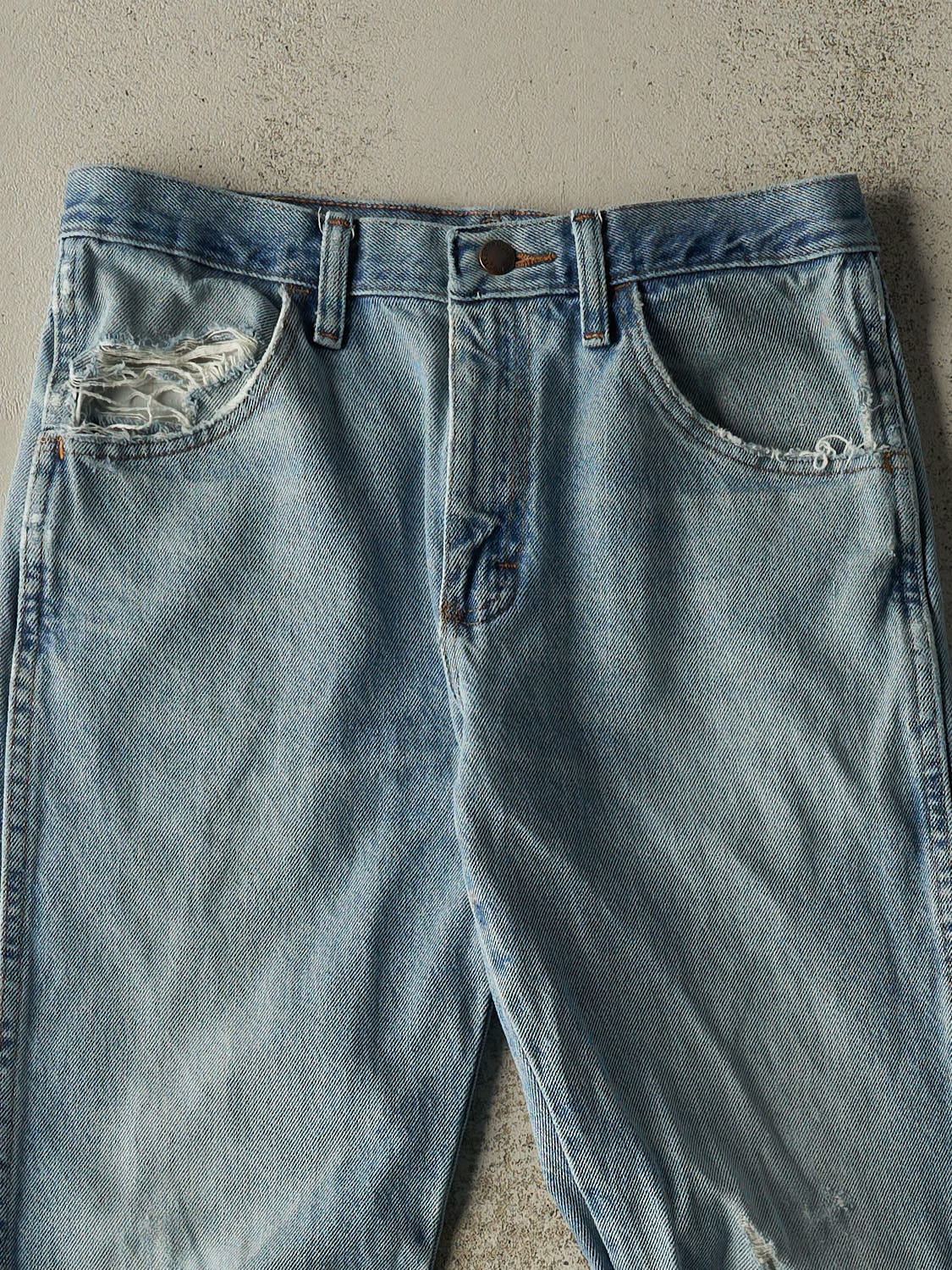 Vintage 90s Light Wash Rustler Jeans (30x29.5) - Image 4