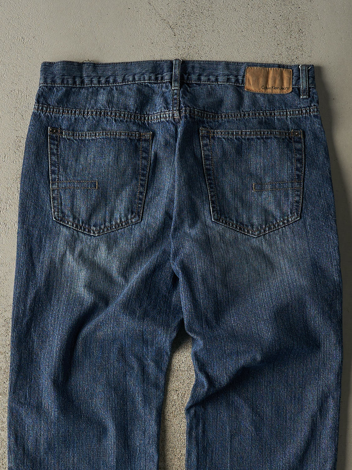 Vintage 90s Mid Wash Calvin Klein Jeans (36x29) - Image 4