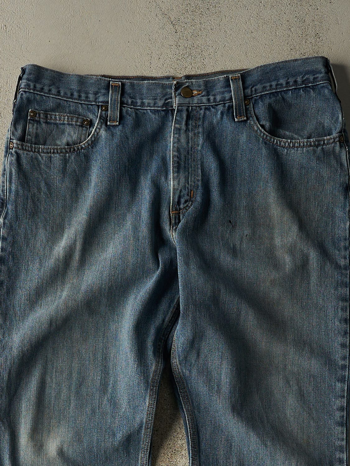 Vintage 90s Mid Wash Carhartt Jeans (36x29) - Image 4